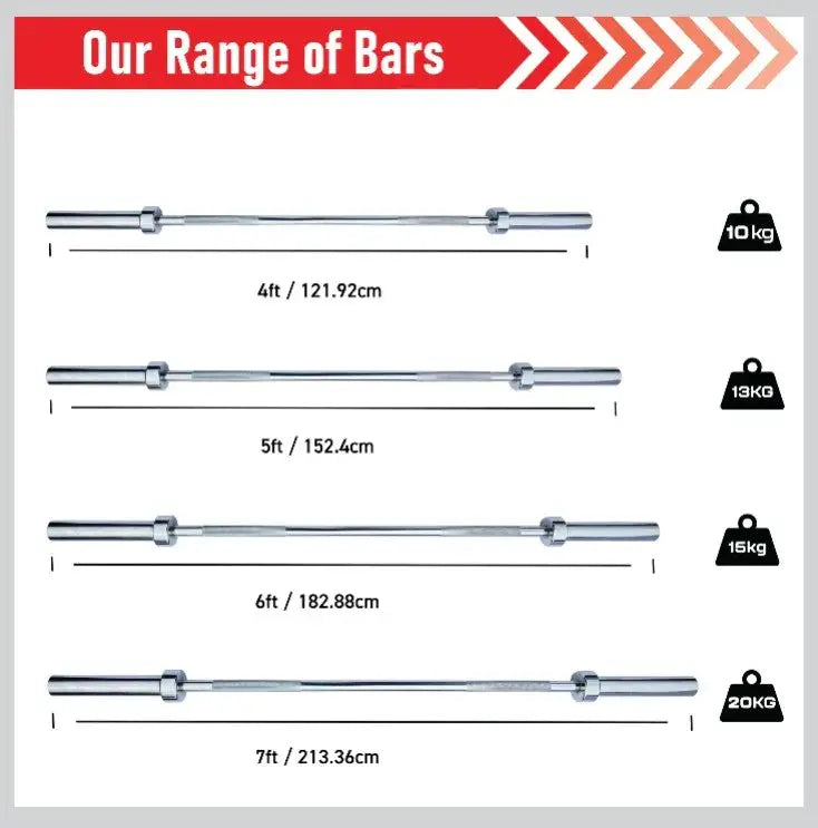 Monster Shop 7ft Body Revolution Olympic Barbell Bar -