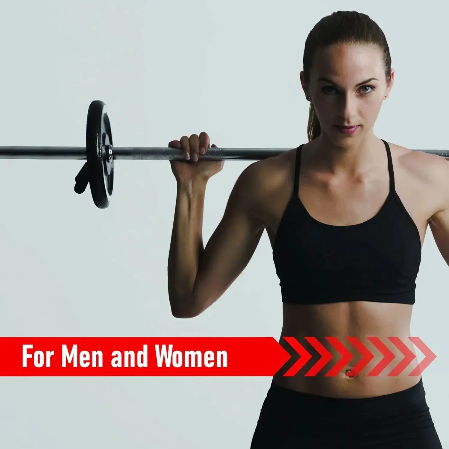 Monster Shop Body Revolution 1.2m EZ Barbell Bar with Spring Collars -
