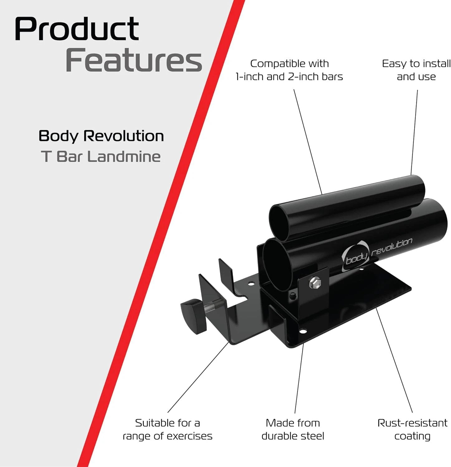 T-Bar Row Landmine Body Revolution by Monster Shop