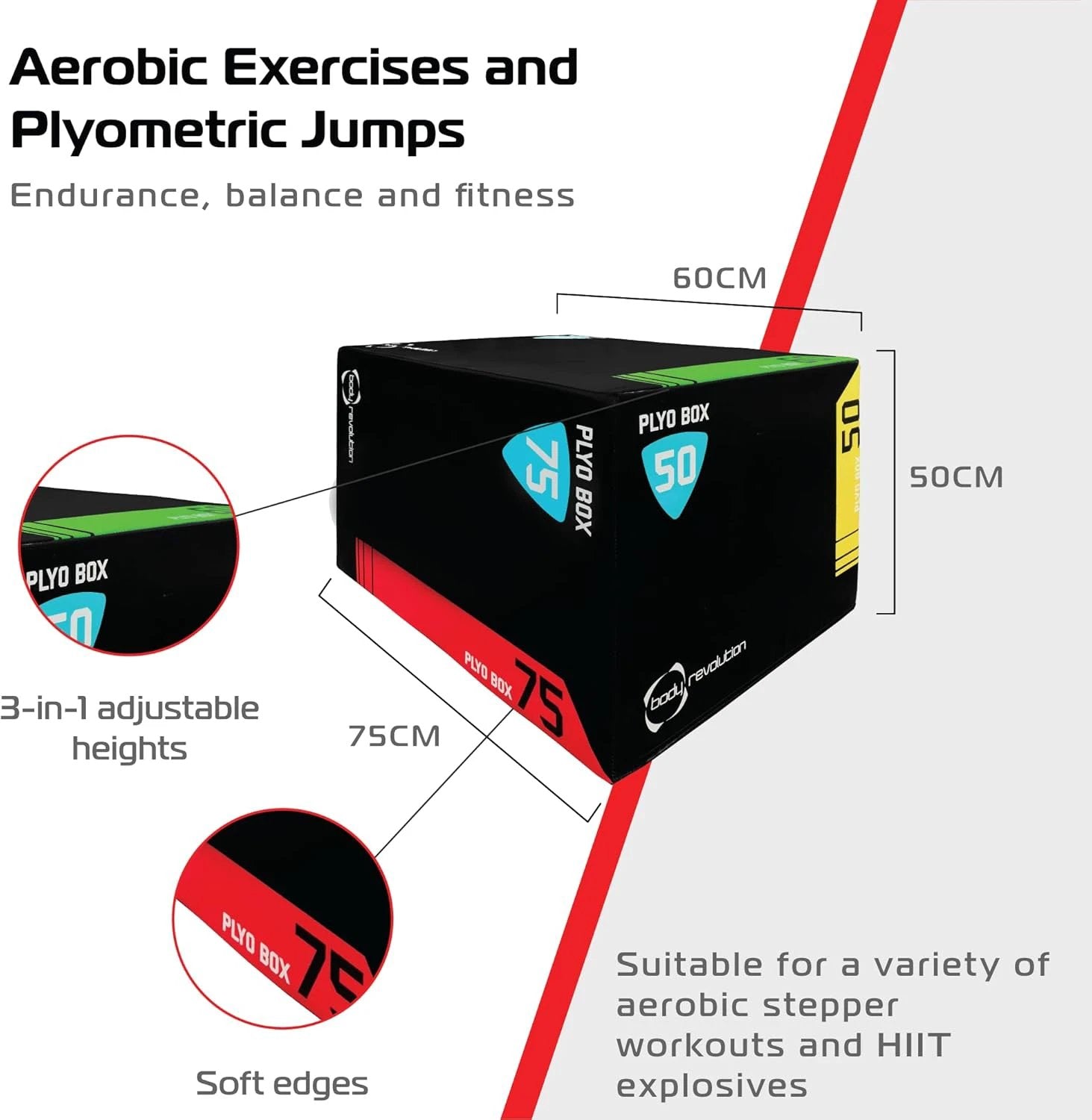 Large Body Revolution Plyo Box by Monster Shop
