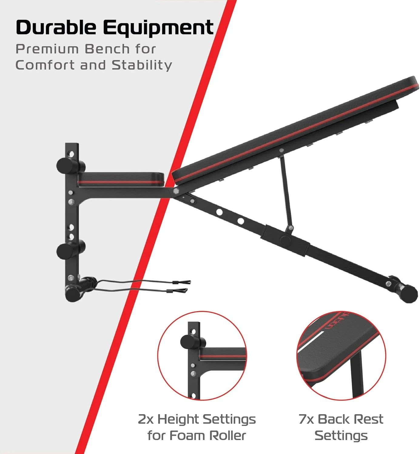 Adjustable Weight Bench by Monster Shop
