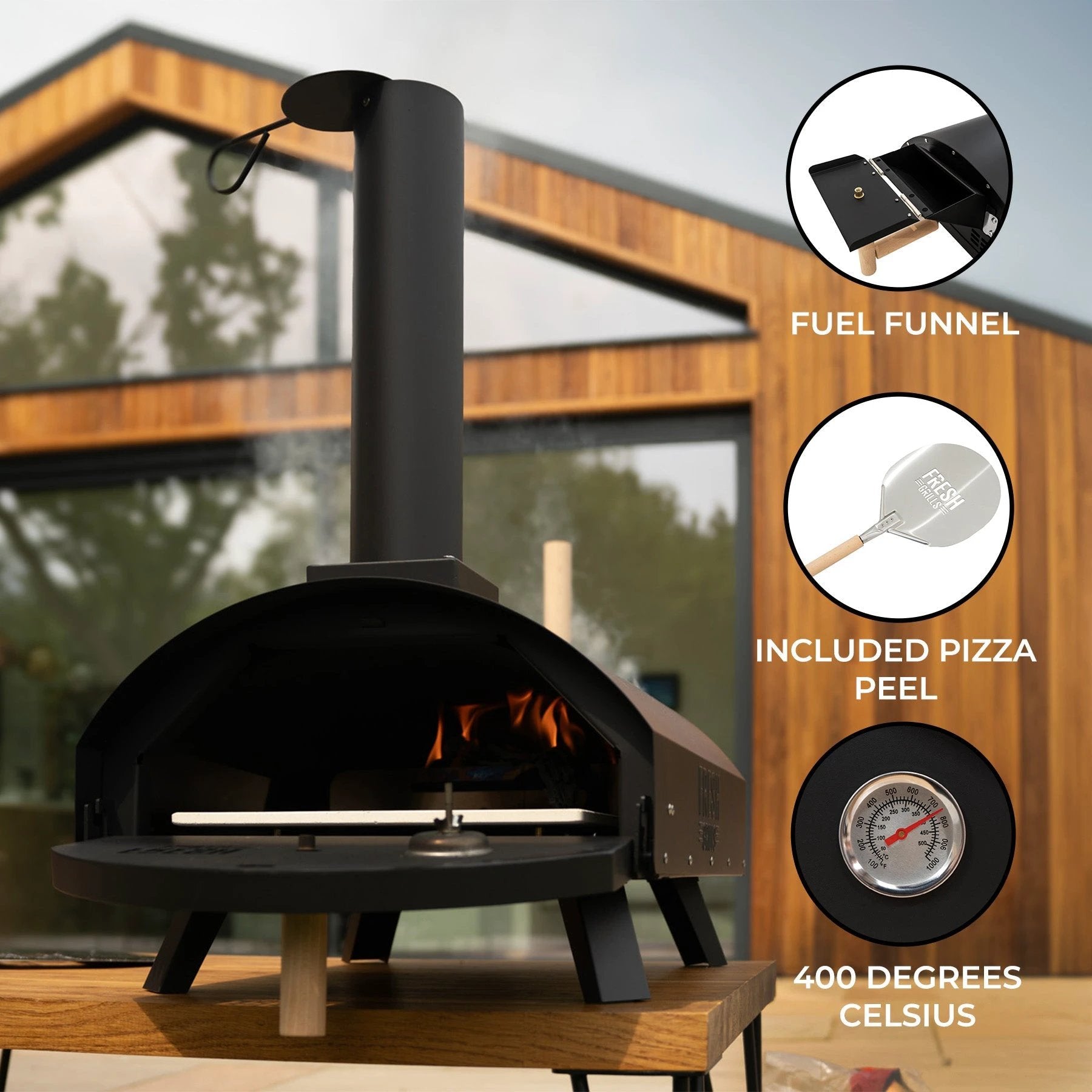 Fresh Grills Classic Outdoor Pizza Oven by Monster Shop