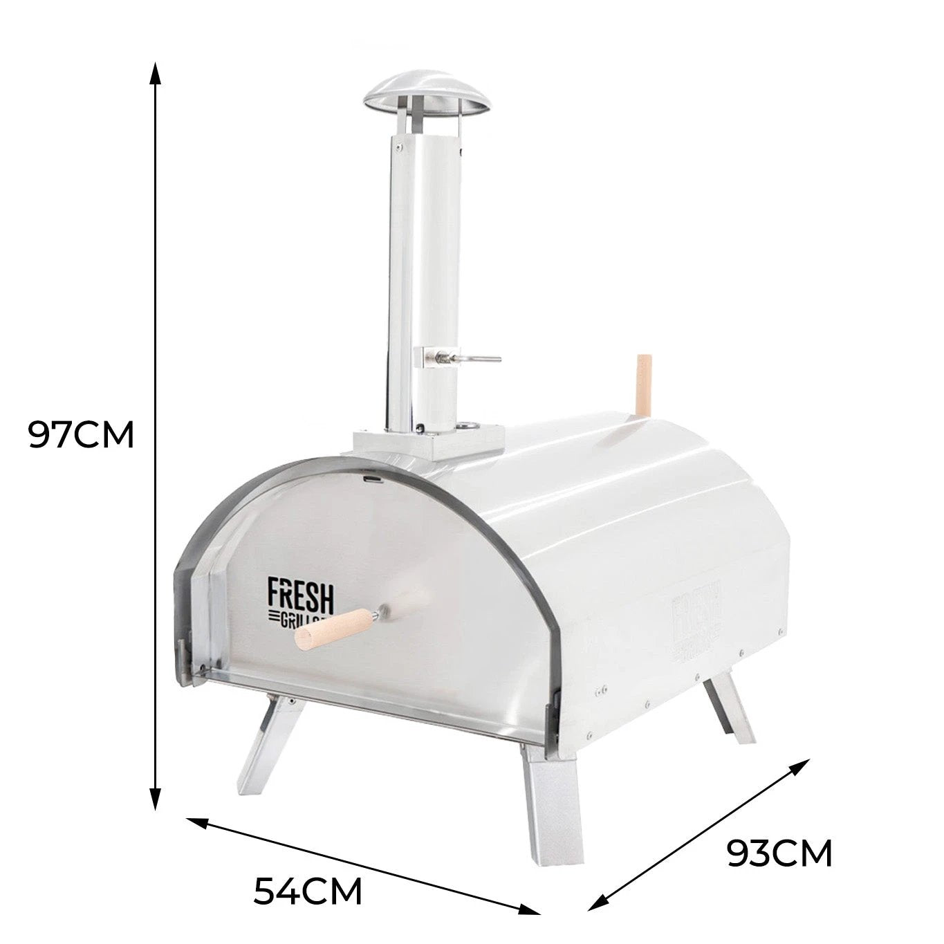 Fresh Grills Extra Large Premium Outdoor Pizza Oven by Monster Shop