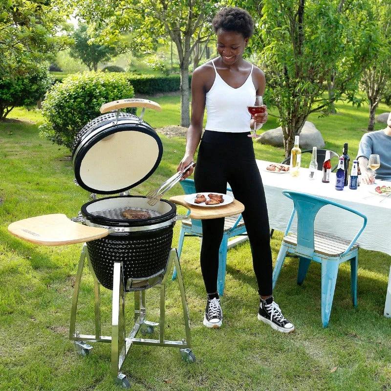 Fresh Grills Kamado Charcoal BBQ Grill 21" - Mega by Monster Shop