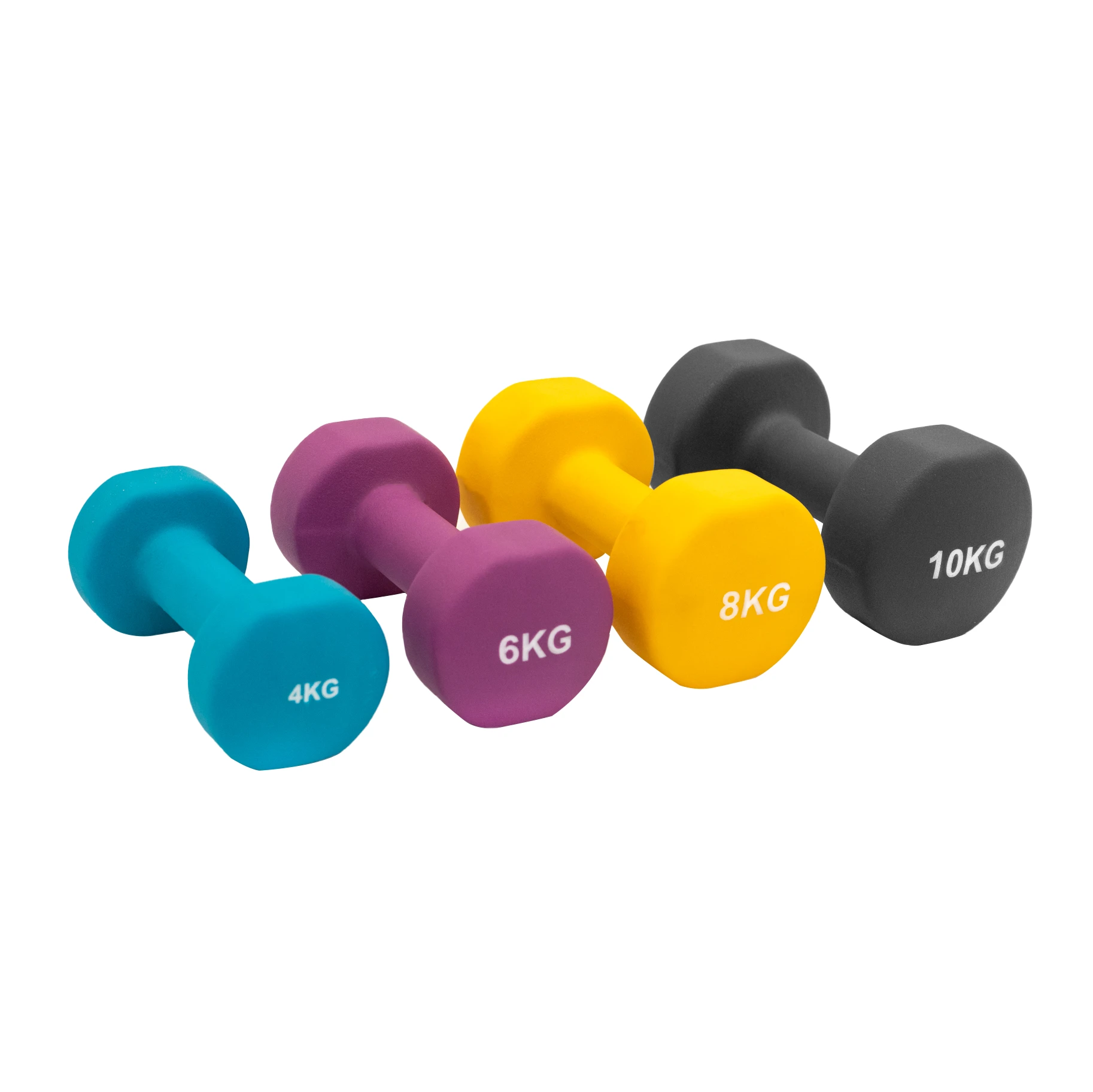 Neoprene Dumbbells Set with Rack by Monster Shop