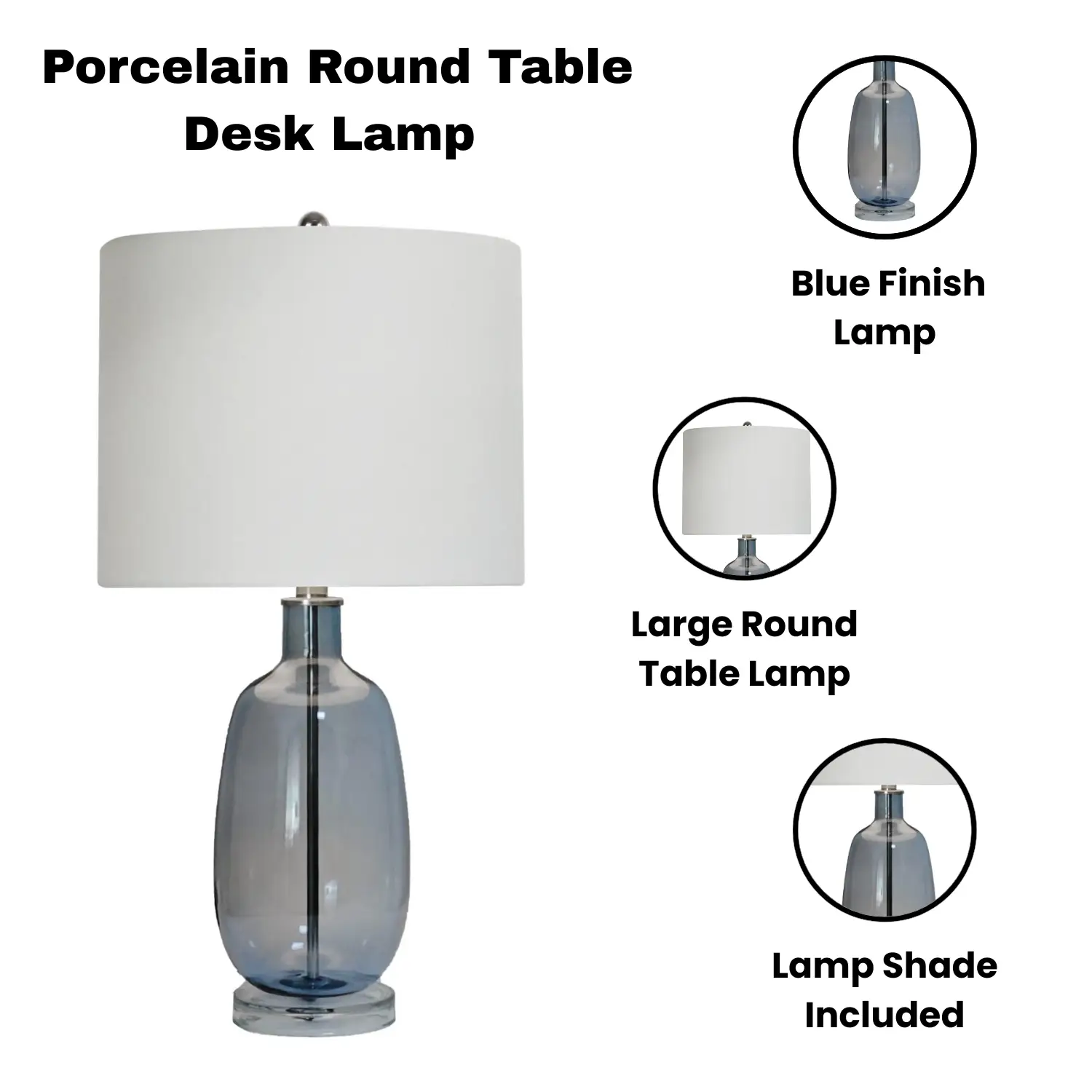 MSL 62CM CERAMIC TABLE LAMP - Lamp