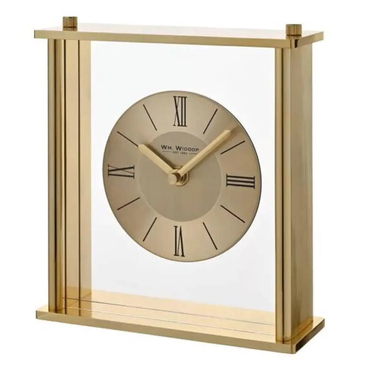 Widdop Wm. Widdop Golden Square Roman dial Mantel Clock - Clock