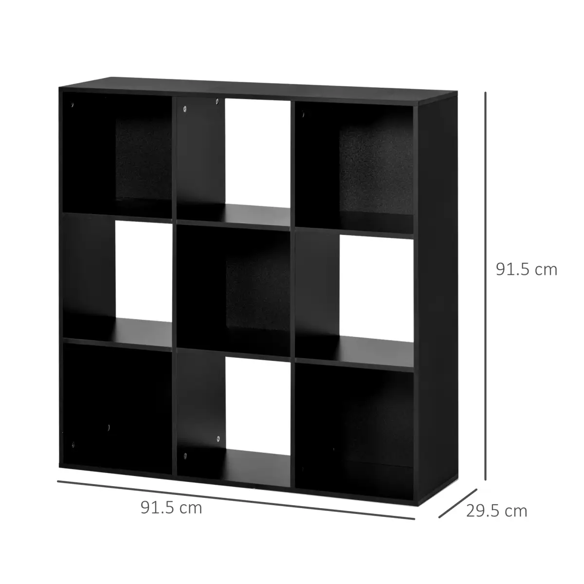 Unbranded 9 Cube Storage Cabinet Bookcase Bookshelf Home Office Shelf, Black - Bookcase