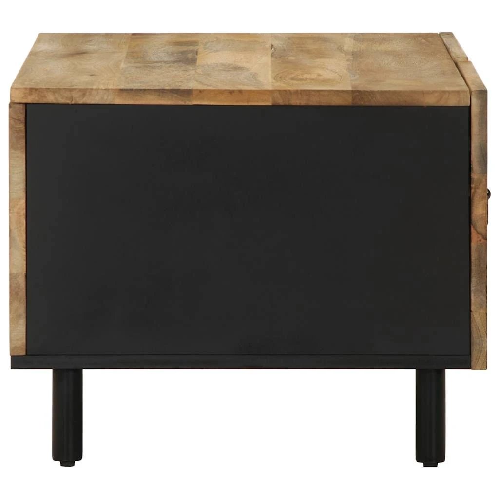 vidaXL Coffee Table 80x50x40 cm Solid Mango Wood With Geometric Drawers For Living Room by vidaXL