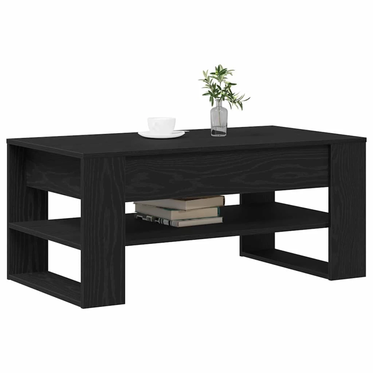 vidaXL vidaXL Coffee Table 102x55x45cm Textured Wood - Coffee Table