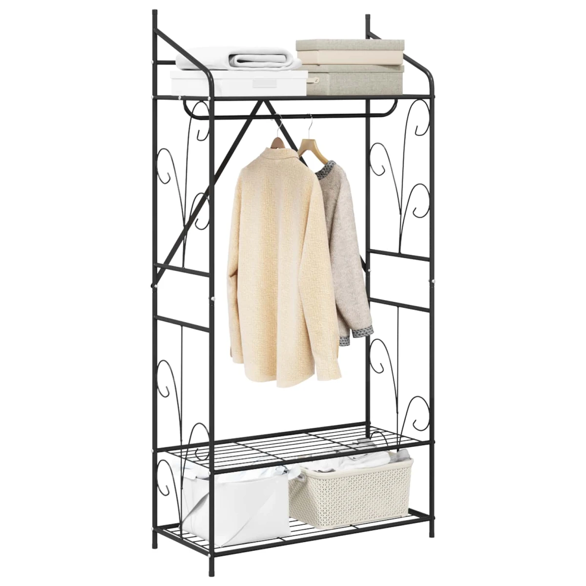 vidaXL vidaXL Open Wardrobe Wide Minimalist Frame - Wardrobe