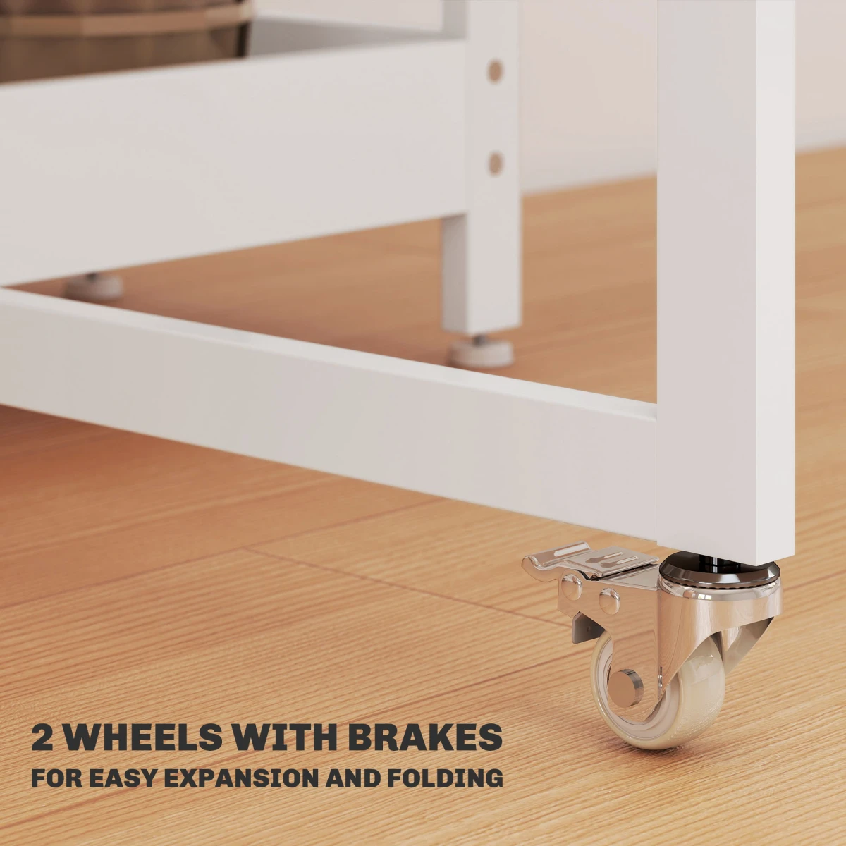 Sturdy Drop Leaf Dining Table With Shelves Wheels by N/A