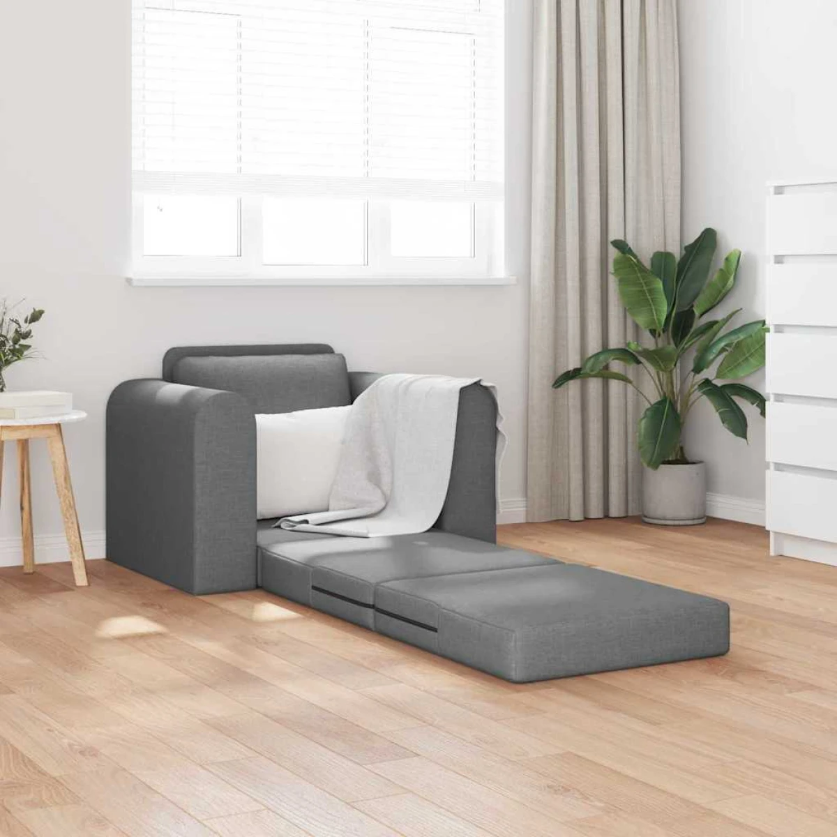vidaXL VidaXL Armchair 98x71x83 cm Dark Grey Fabric For Reading - Sofa Bed