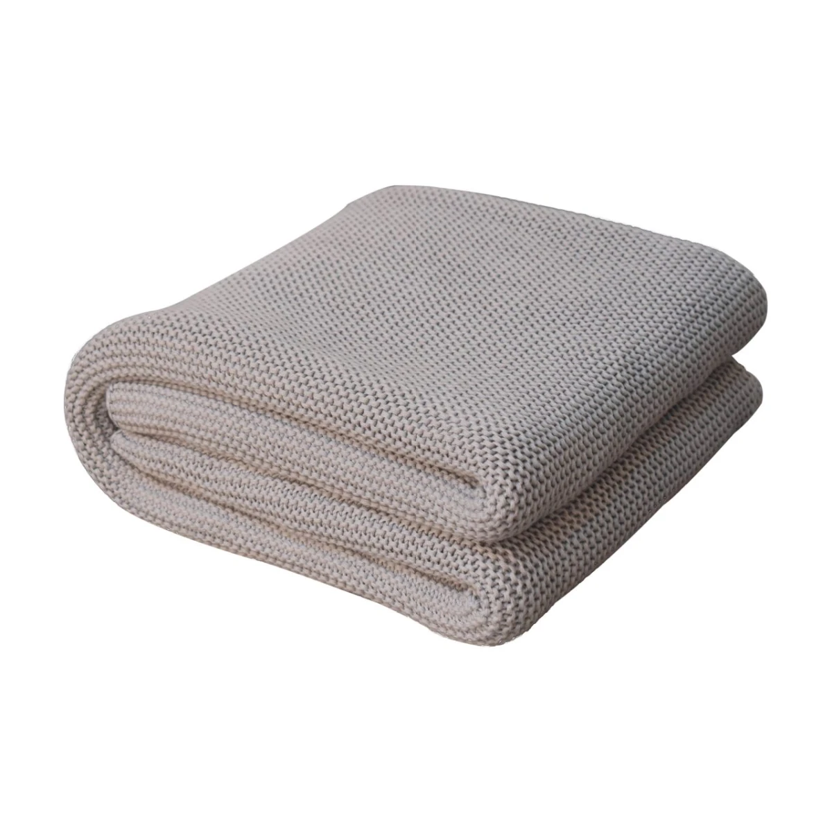 Artisan Double Grey Knitted Throw 50x60 Inches Soft Comfort by Artisan Furniture