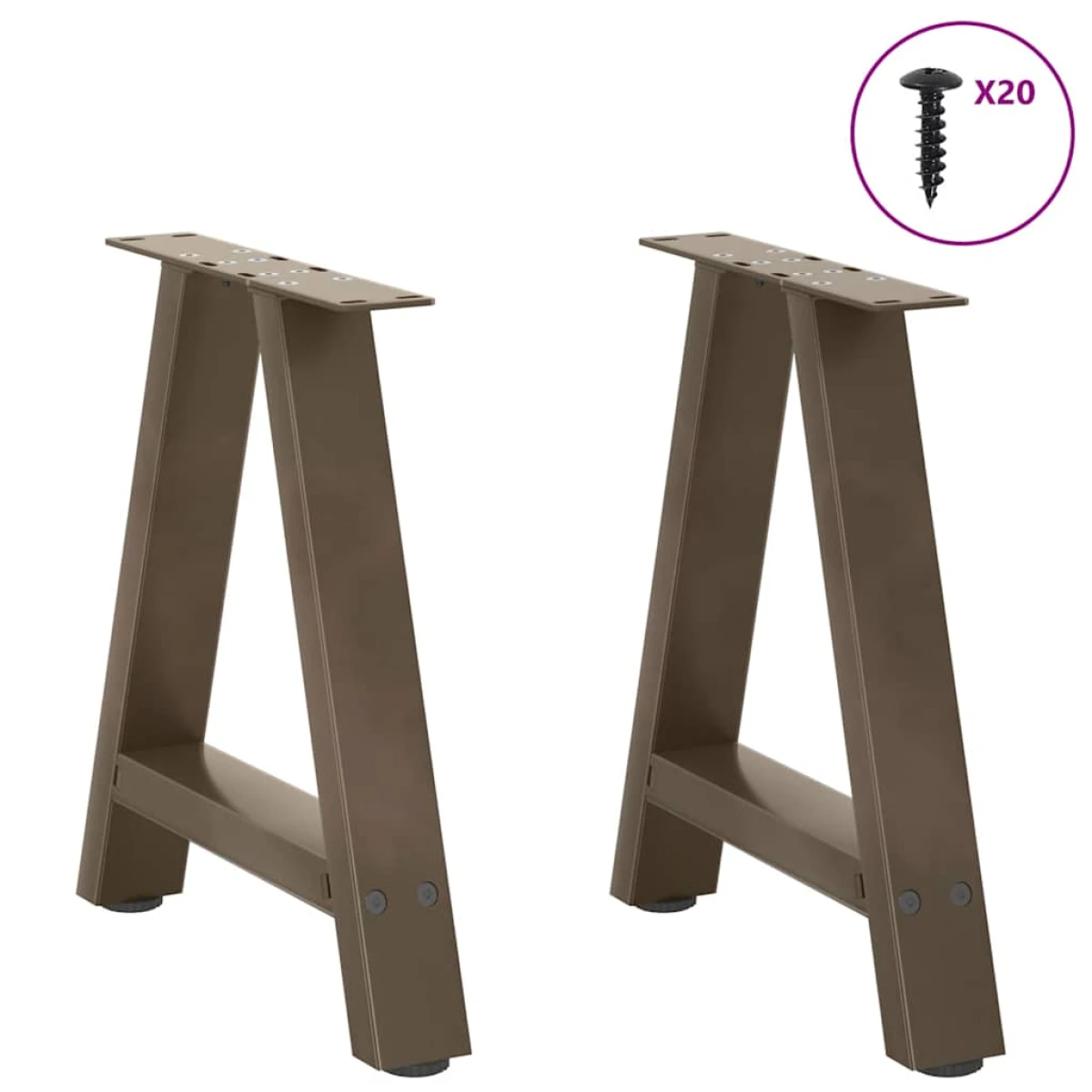 vidaXL A-Shaped Coffee Table Legs 50x42-43cm DIY by vidaXL