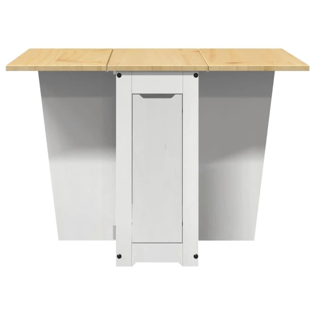 vidaXL Butterfly Dining Table Foldable Corona Wax Brown Solid Wood Pine by vidaXL