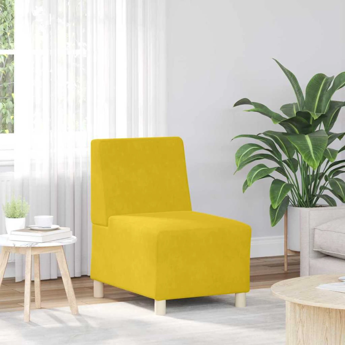 vidaXL VidaXL Armless Modular Sofa 55x74x82 Velvet Living Room - Sofa