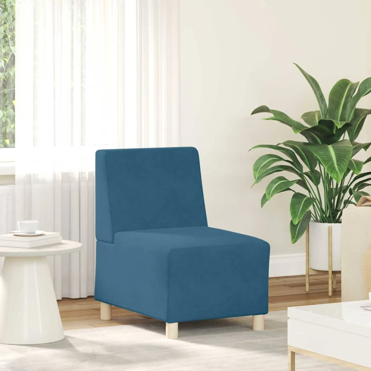 vidaXL VidaXL Armless Modular Sofa 55x74x82 cm Velvet Living Room - Sofa