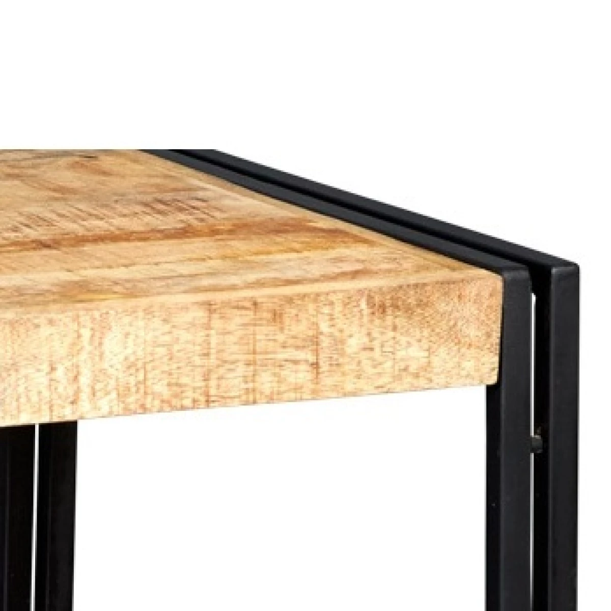 Cosmo Coffee Table Tiny Mango Wood Reclaimed Metal by Indian Hub