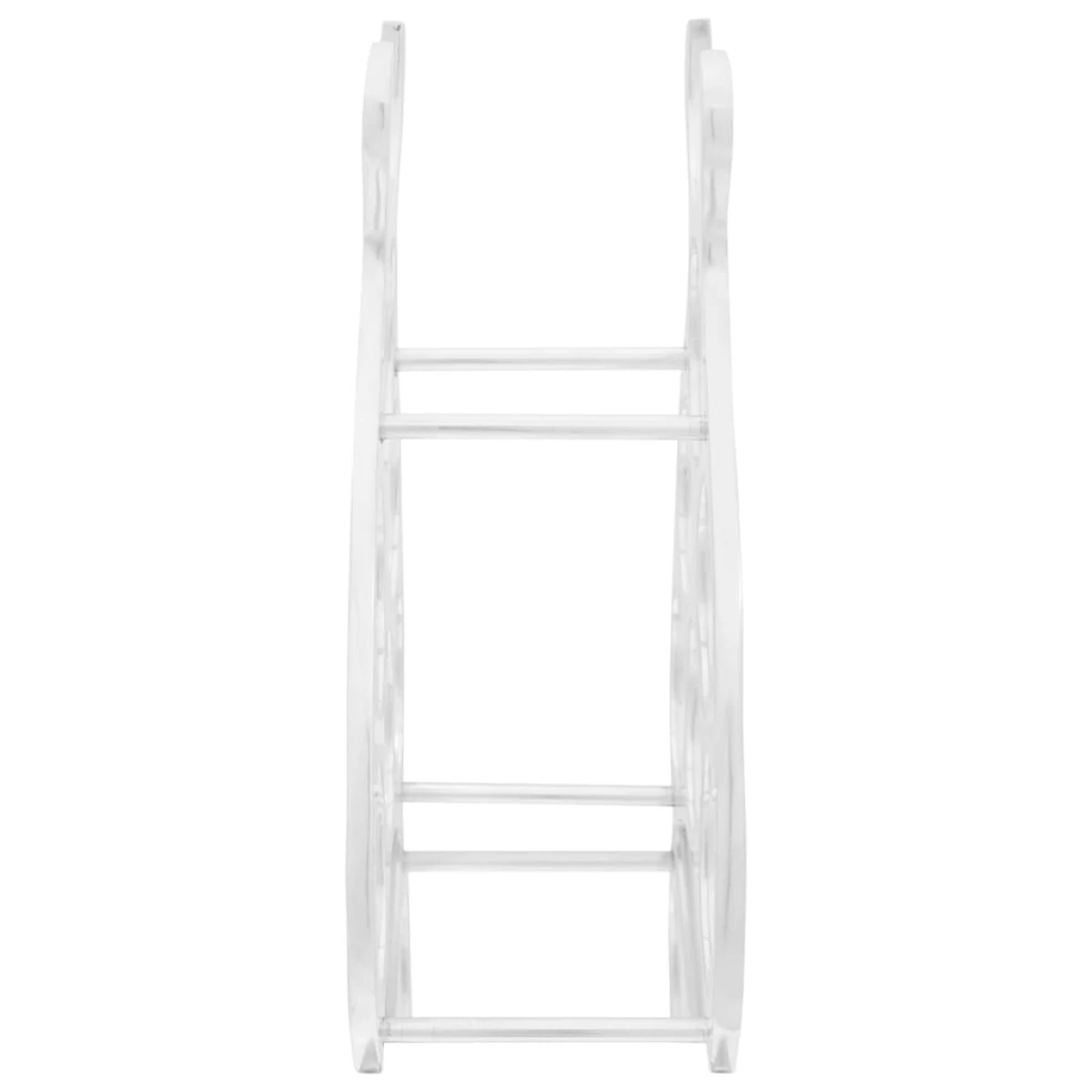 vidaXL vidaXL Wine Rack Silver 32 x 14 x 37.5 cm Aluminium - Wine Rack