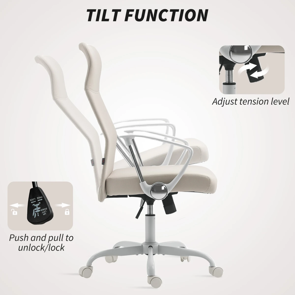 N/A Premium High Back Office Chair Massage for Home - Office Chair