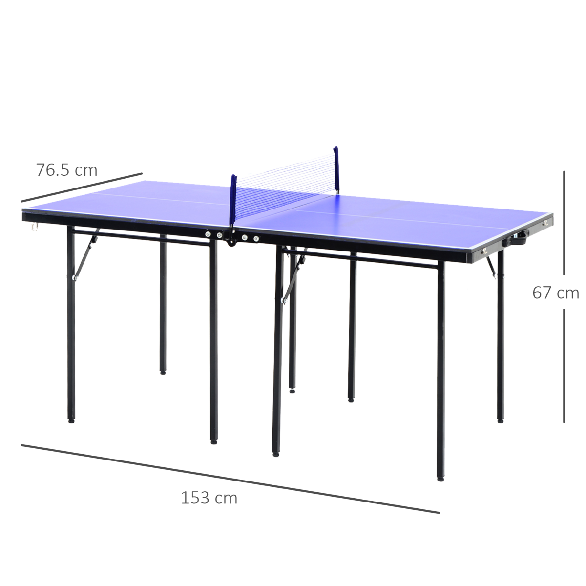 Folding Mini Table Tennis Portable Ping Pong Set Games Play Sport Net HOMCOM - from Unbranded