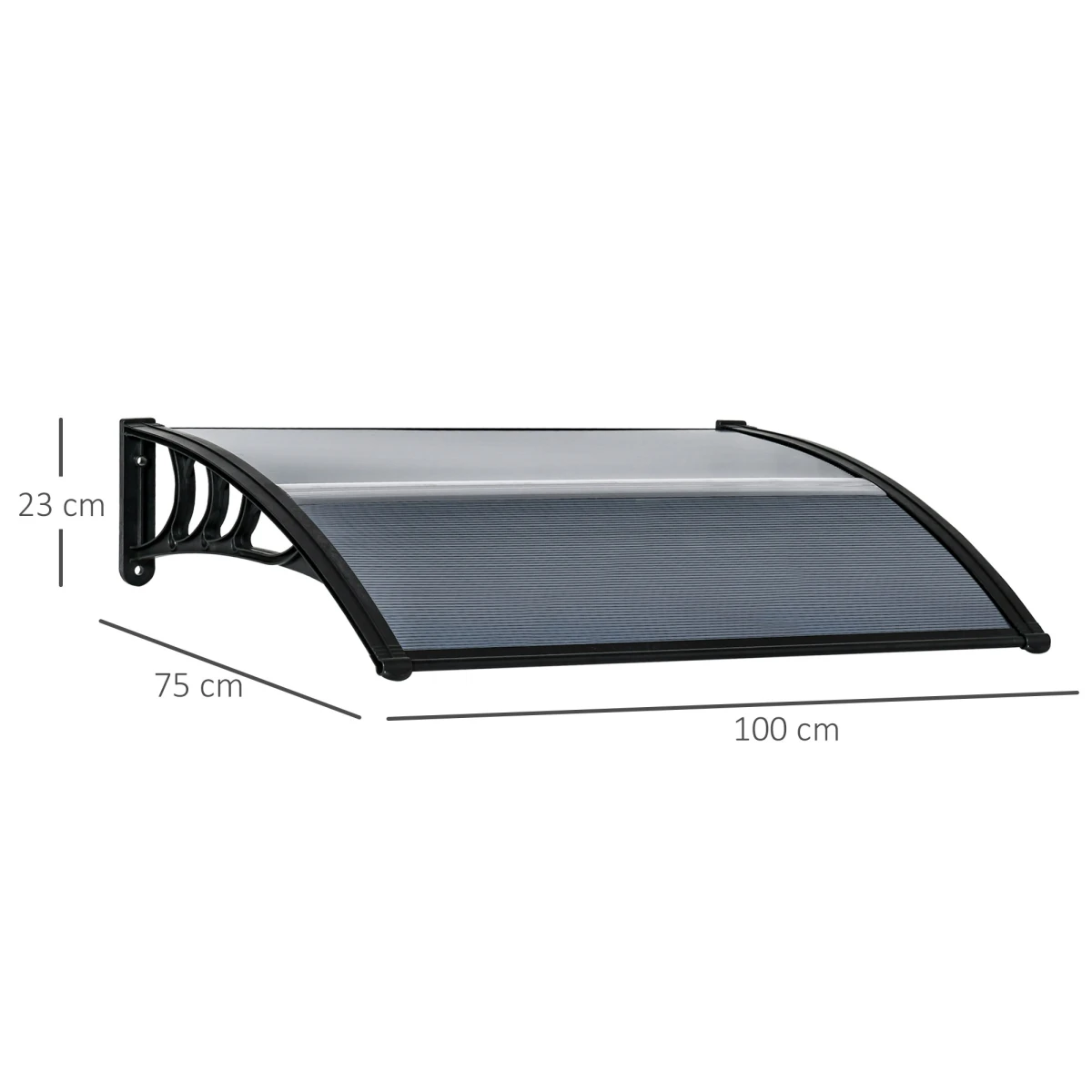 Outsunny Door Canopy 100x75 UV Shield Back Door by Unbranded