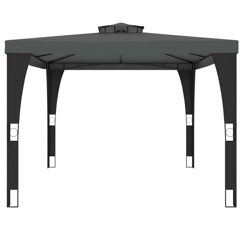 vidaXL vidaXL Gazebo with Double Roof Cream 2.98x2.98 m Steel - Gazebos