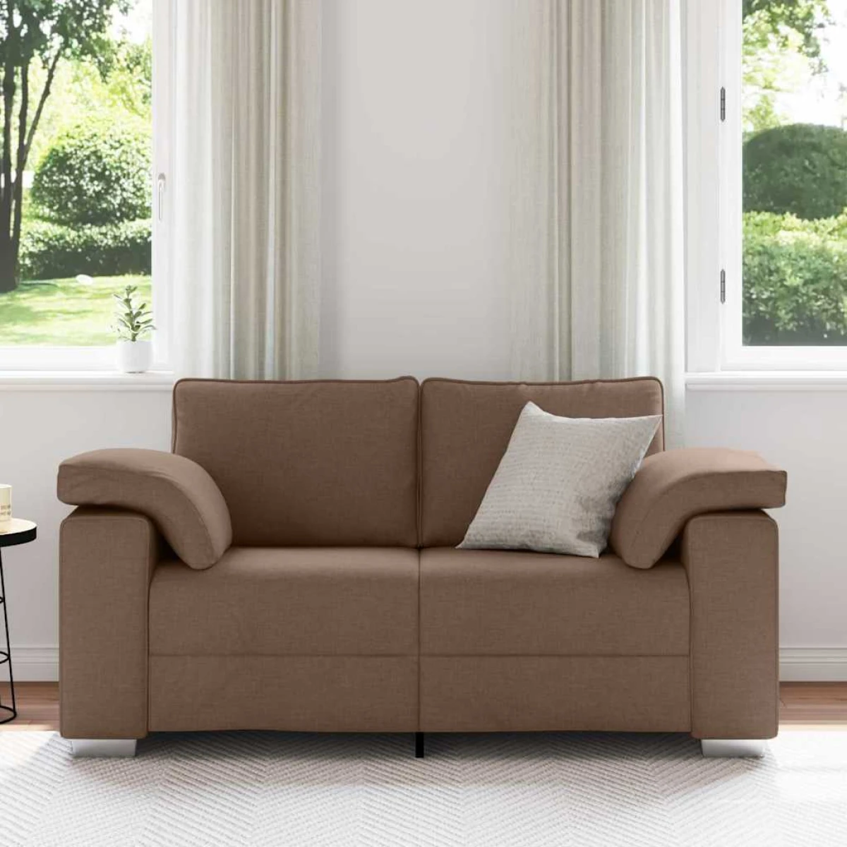 vidaXL vidaXL Sofa 160 x 77 x 82 cm Brown Cushioned Home - Sofa