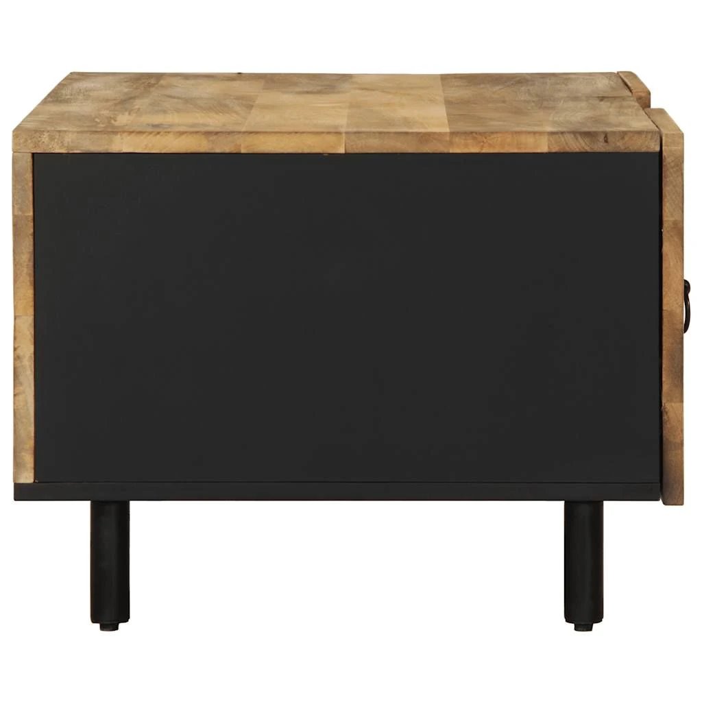 vidaXL Coffee Table 100x54x40 cm Solid Mango Wood With Geometric Fronts For Living Room by vidaXL
