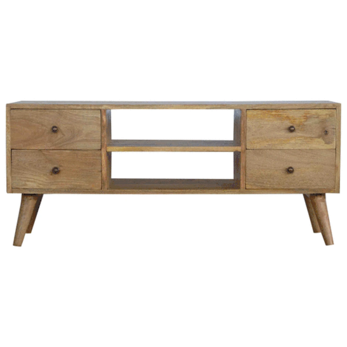 Artisan Solid Wood Nordic TV Console With 4 Drawers Home by Artisan Furniture