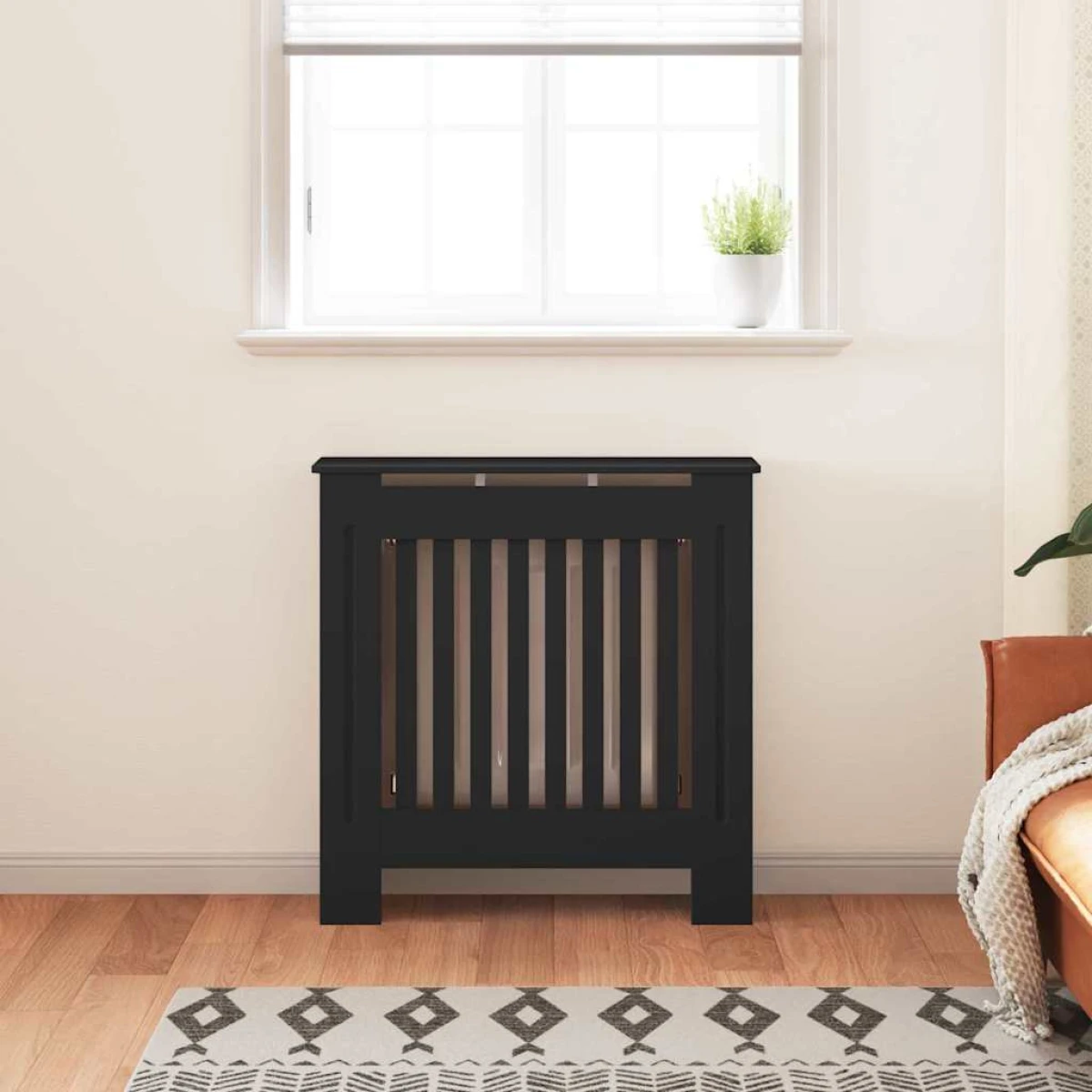VidaXL Radiator Cover 78x19x81.5 Wood Home by vidaXL
