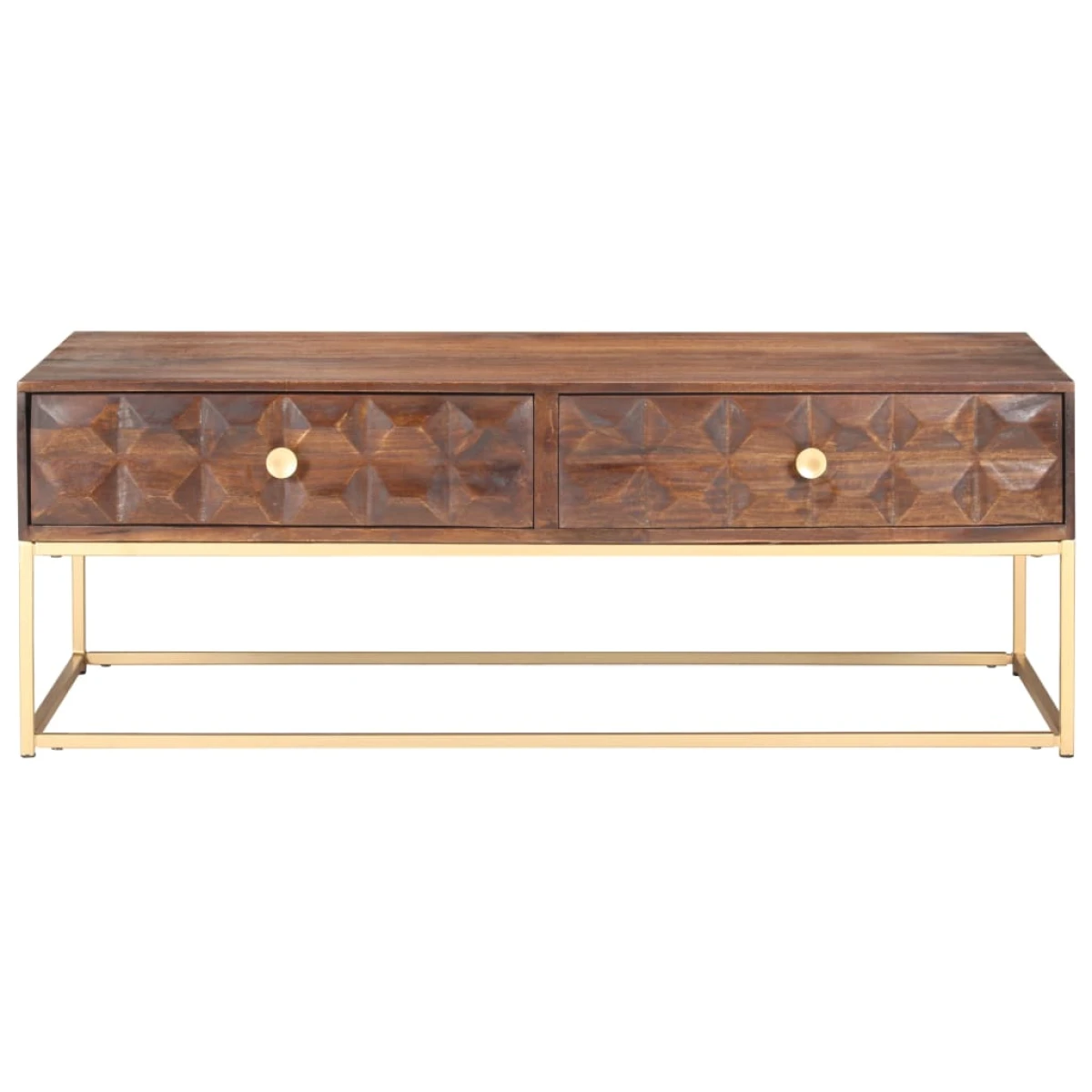 VidaXL Coffee Table 112x50x40 Solid Mango Wood by vidaXL