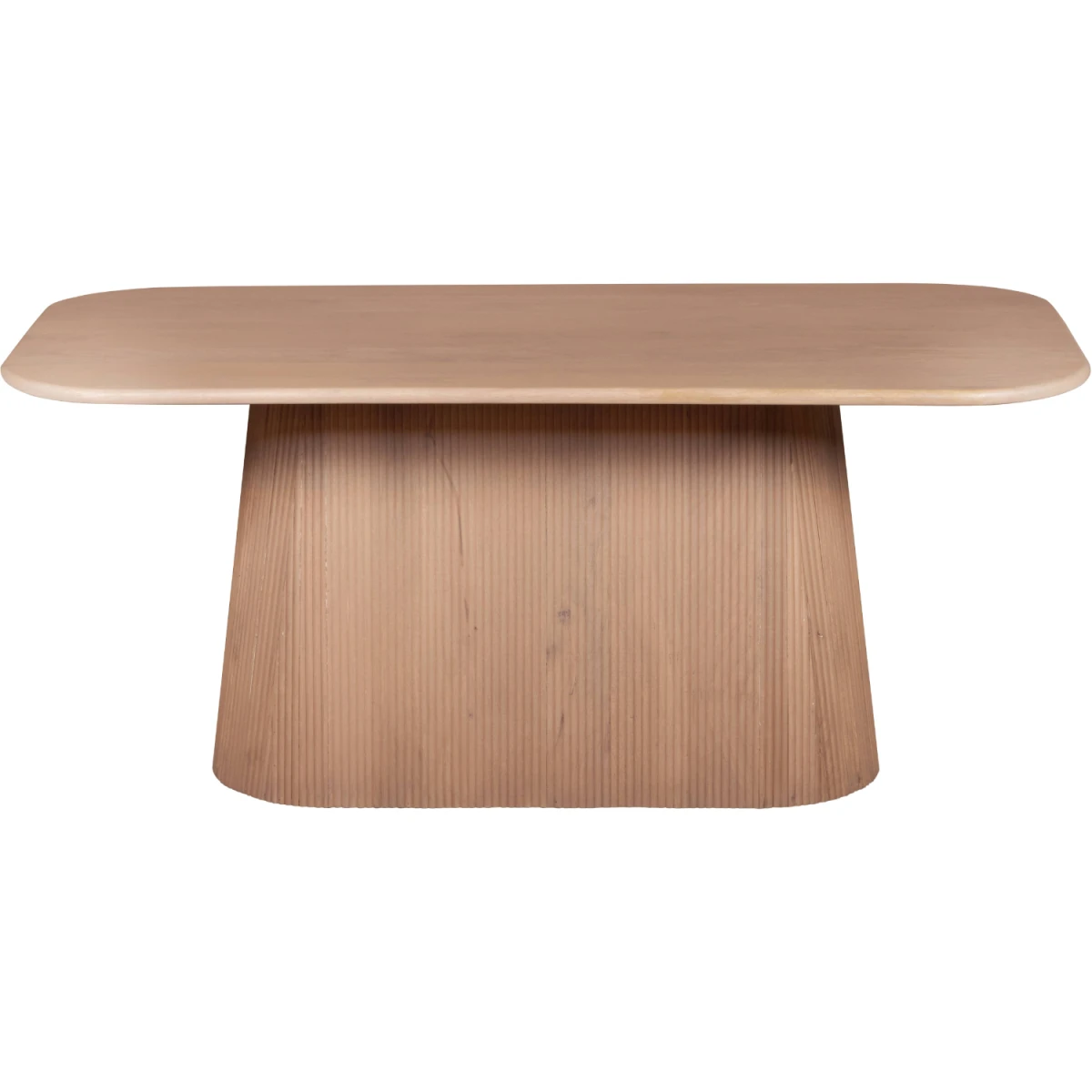 Indian Hub Indus Solid Wood Dining Table 180x90x75 Slatted for Family - Dining Table