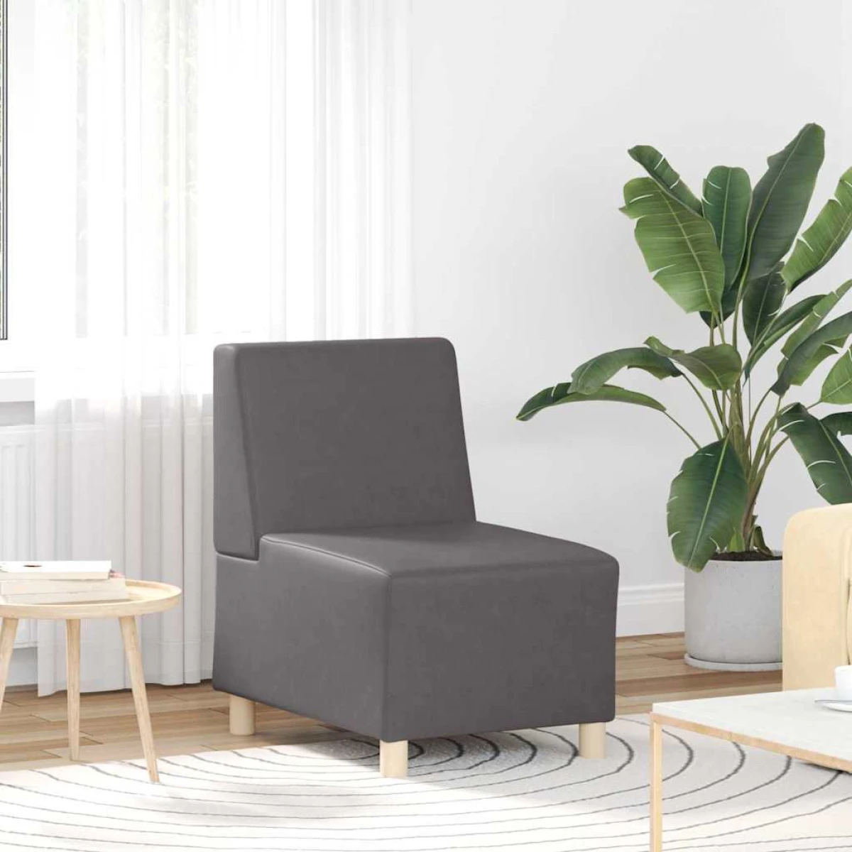 vidaXL VidaXL Modular Sofa Unit 55x74x82 Armless Faux Leather Home - Sofa