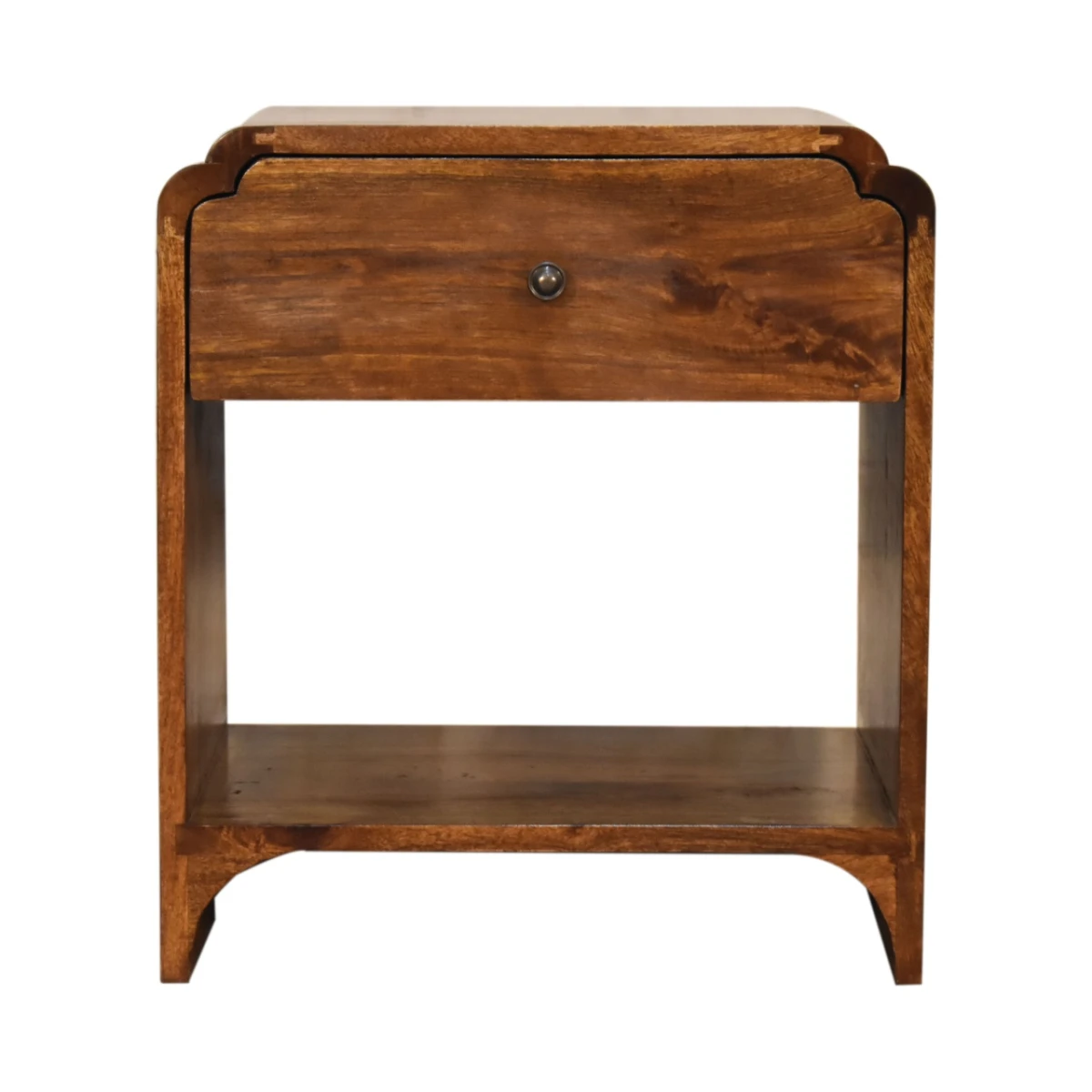 Artisan Furniture Artisan Furniture Bedside Table Solid Wood Drawer And Shelf For Bedroom Storage Solutions - Bedside Table
