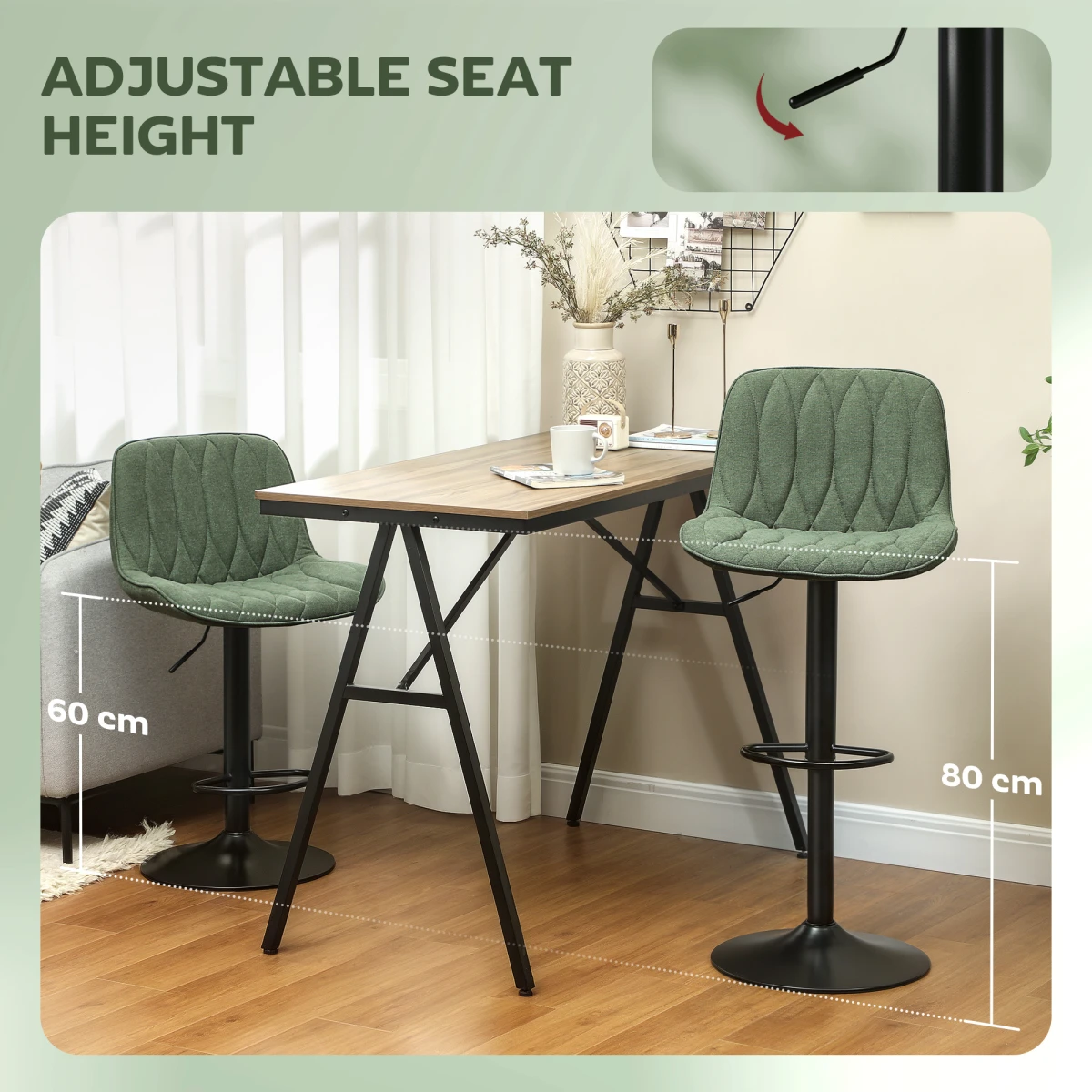 Height bar stool by N/A