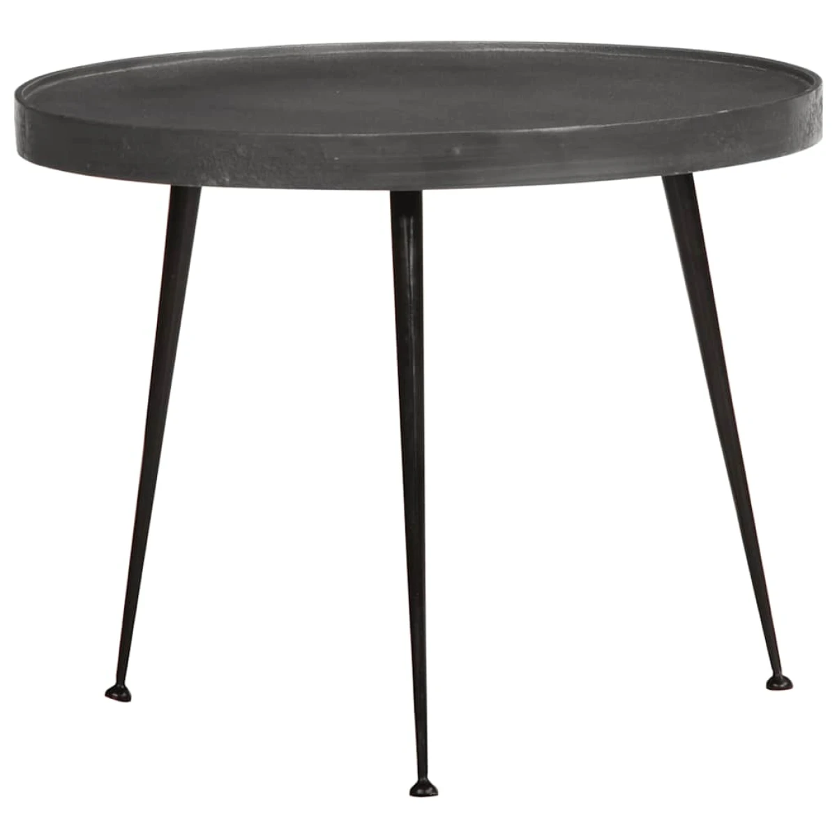 VidaXL Coffee Table Set Of 3 Black Engineered Wood Nestable Design For Living Room by vidaXL