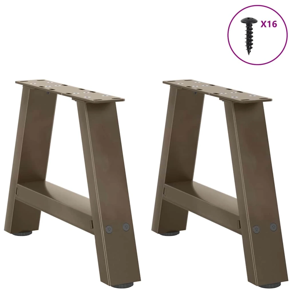 VidaXL A-Shape Coffee Table Legs 30x30-31cm Steel by vidaXL