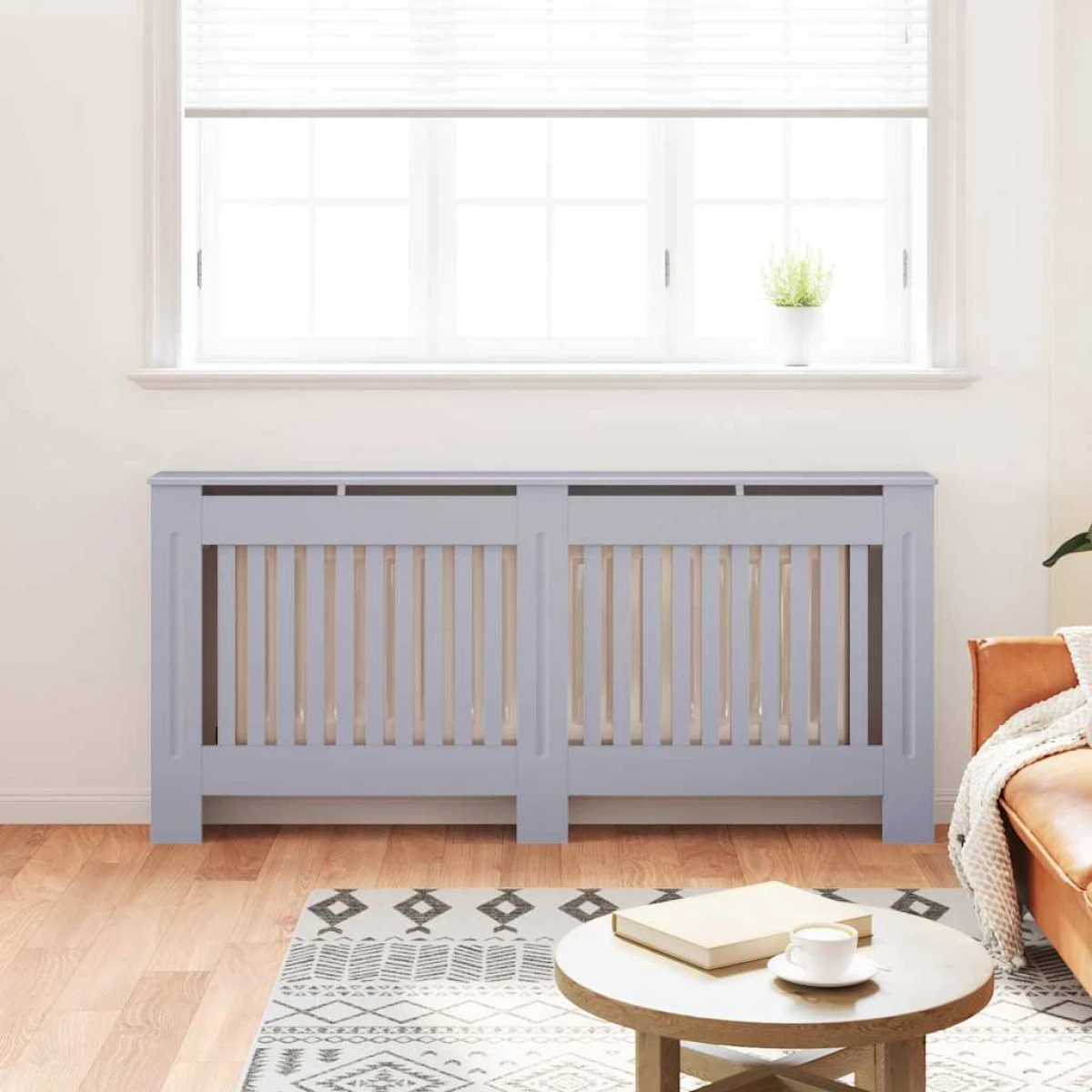 vidaXL vidaXL Radiator Cover 172x19x81.5cm Slatted Home - Radiator