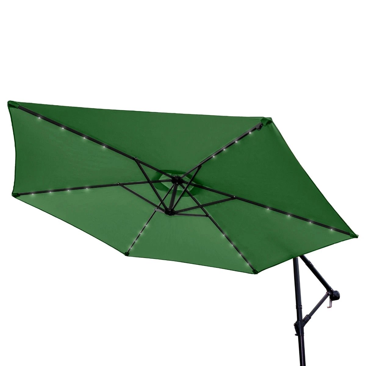 Monster Shop Premium Cantilever Parasol 3m LED Garden - Uncategorized Parasol