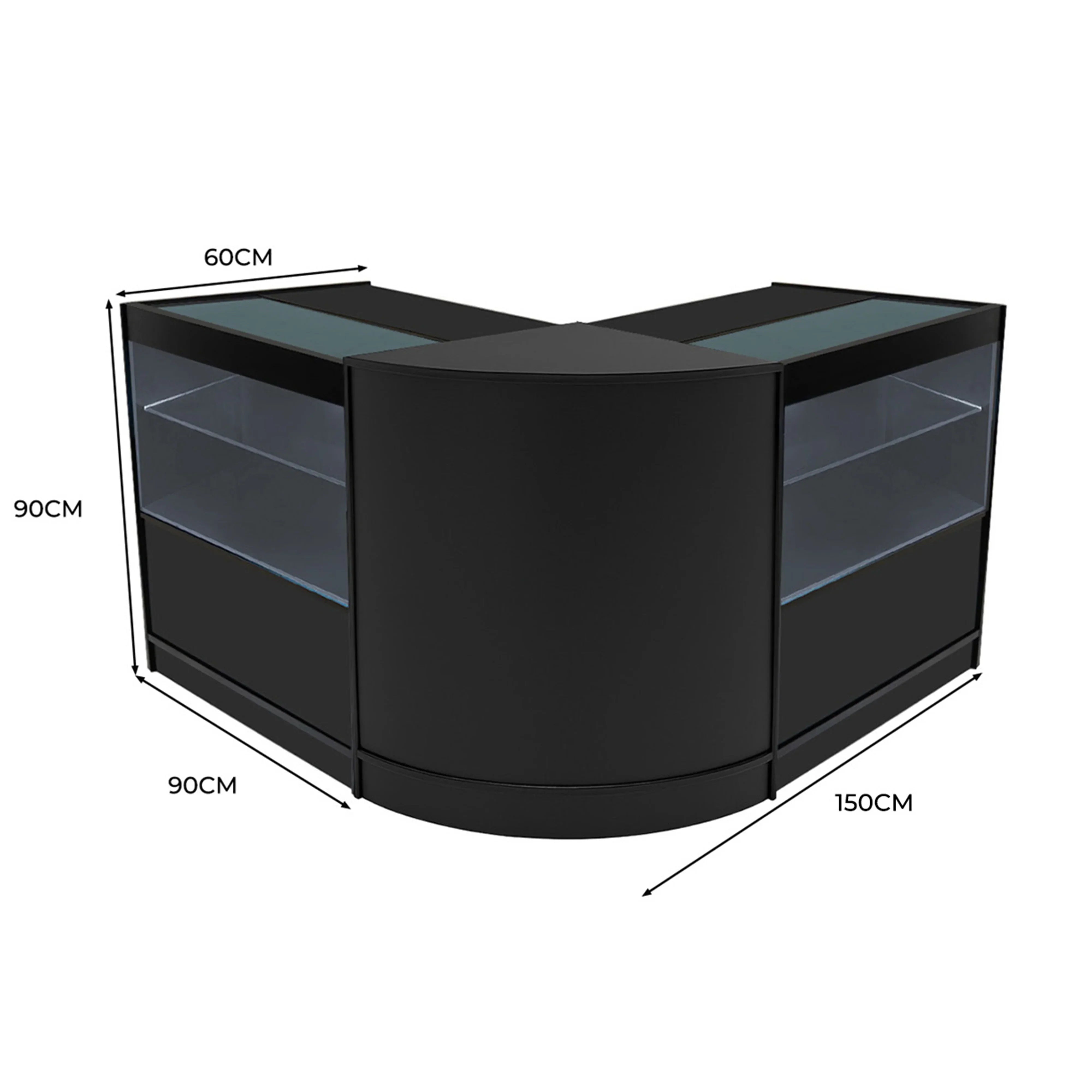 Monster Shop Selene LED Shop Counter Set CM60 & 2 x C900 - Black -