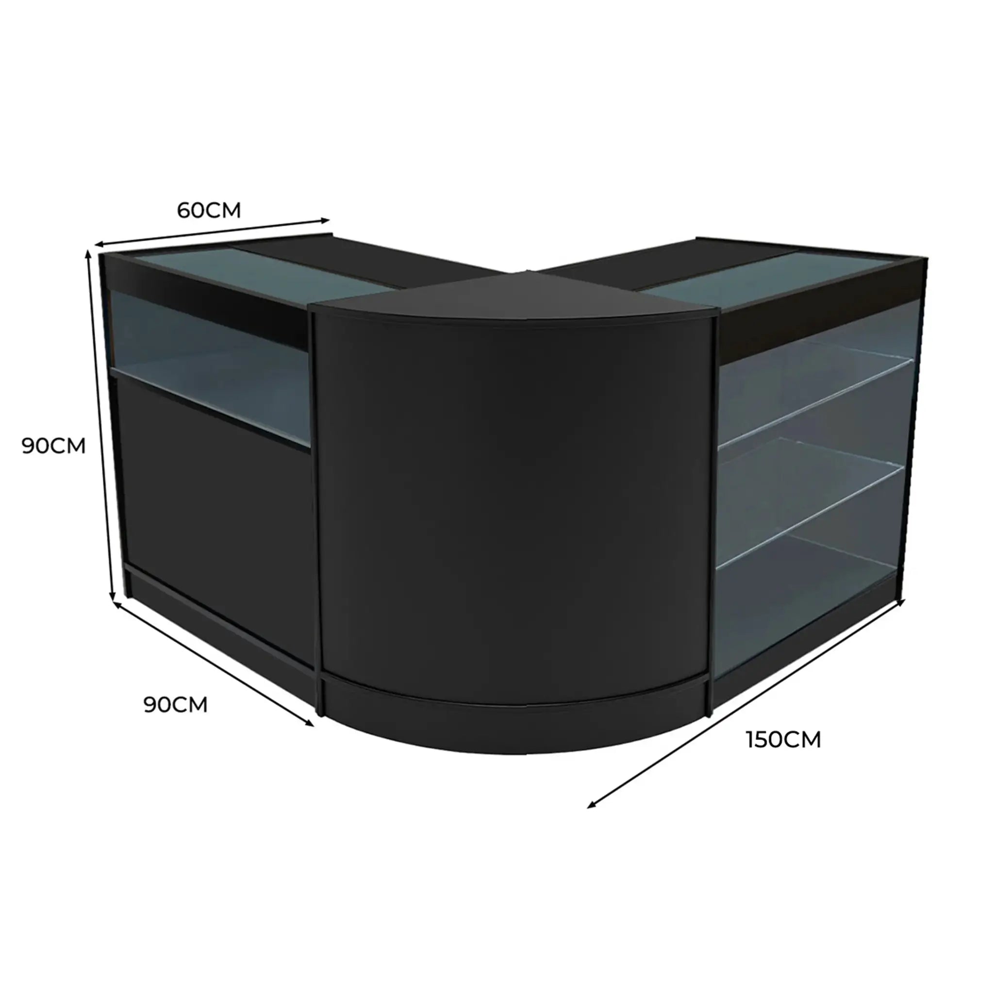 Monster Shop Triton LED Shop Counter Set K900, B900 & CM60 - Black -