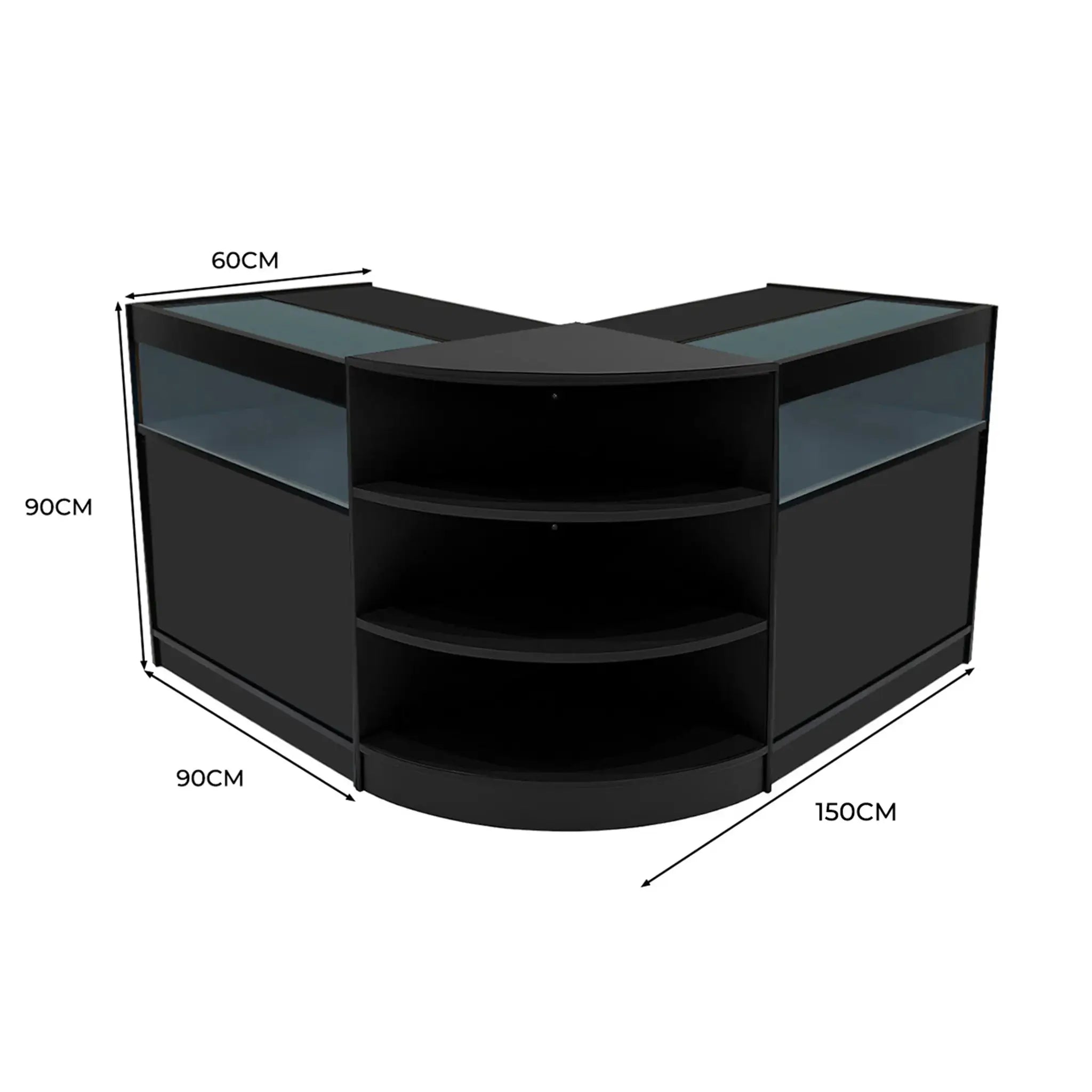 Monster Shop Theseus LED Shop Counter Set LM60 & 2 x B900 - Black -