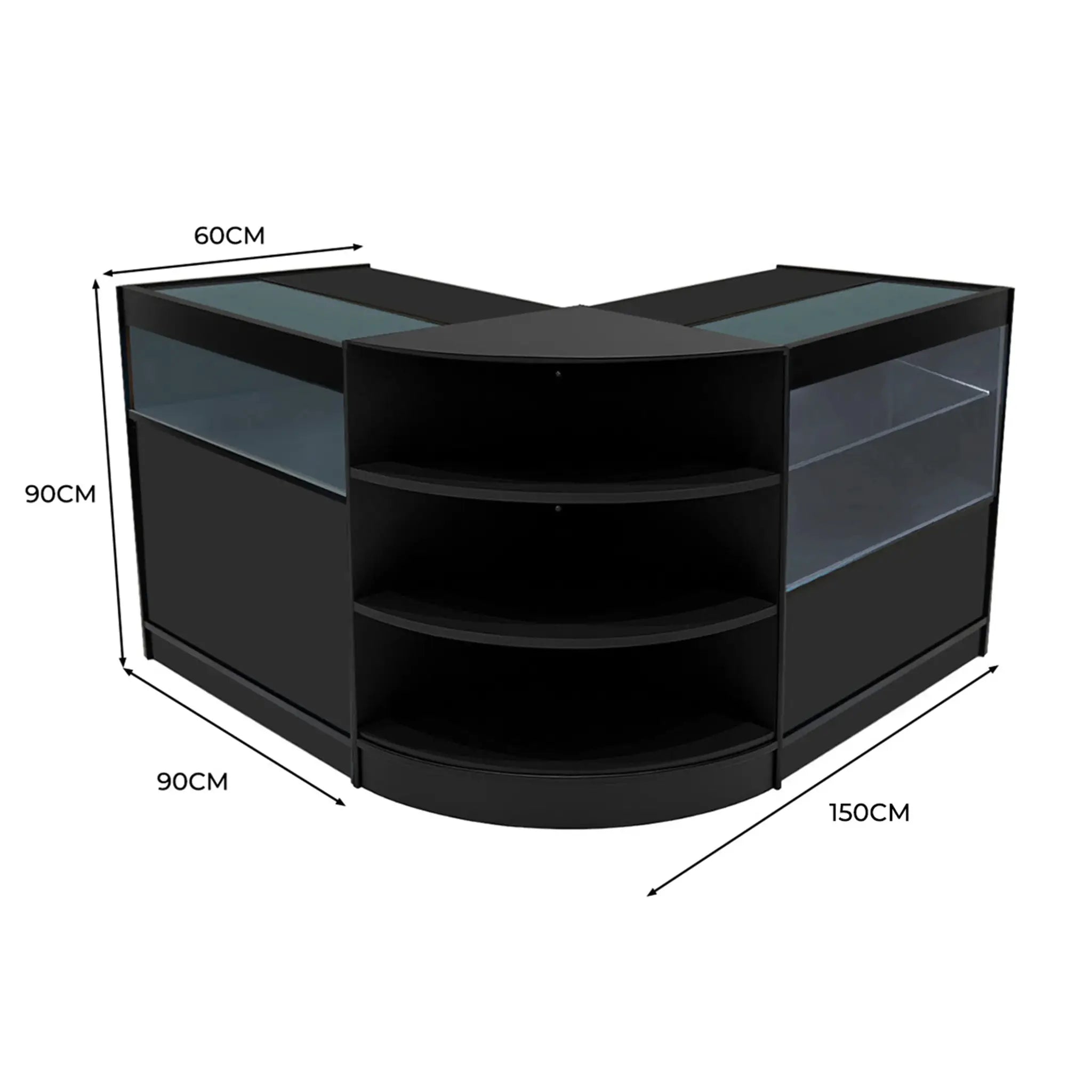 Monster Shop Harmonia LED Shop Counter Set B900, C900 & LM60 - Black -