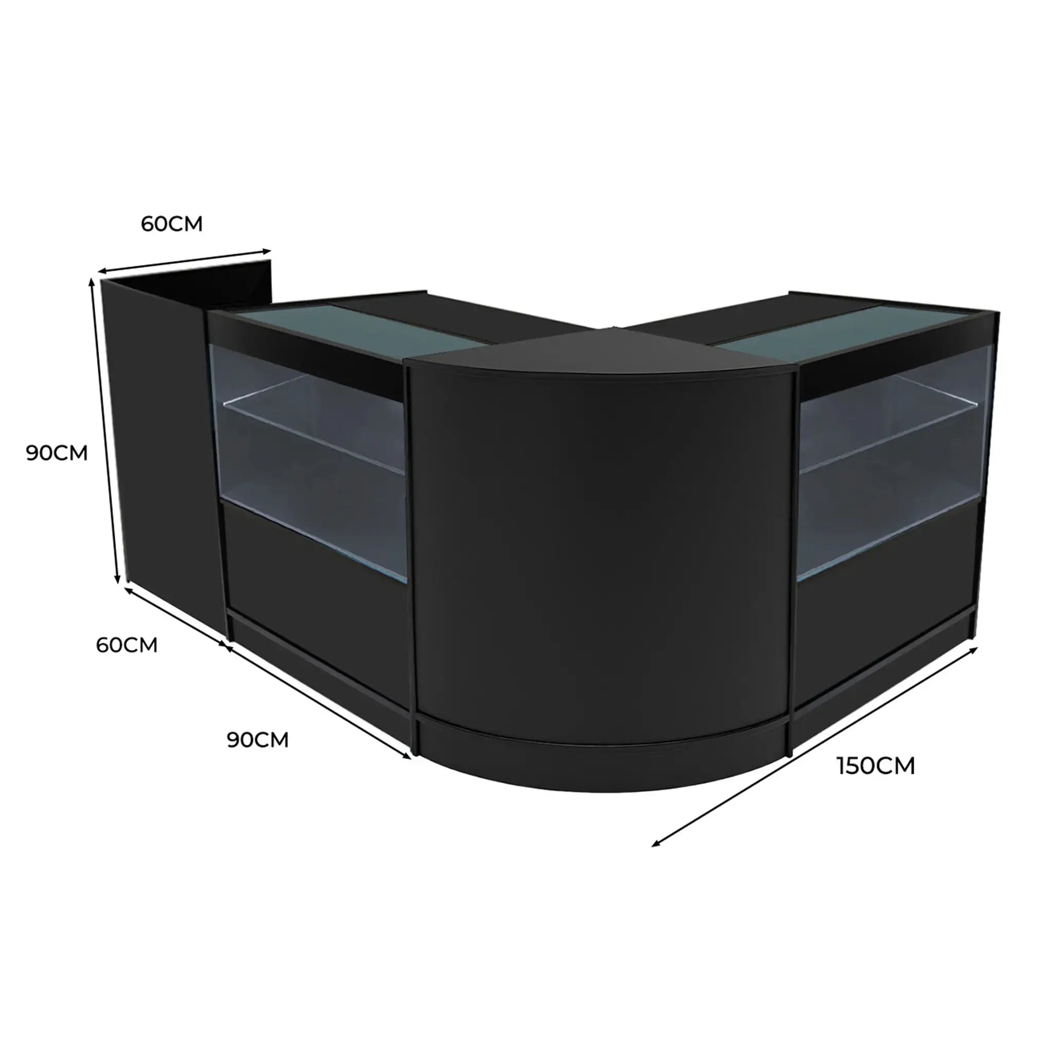 Monster Shop Phoenix LED Shop Counter Set CM60, TB60 & 2 x C900 - Black -