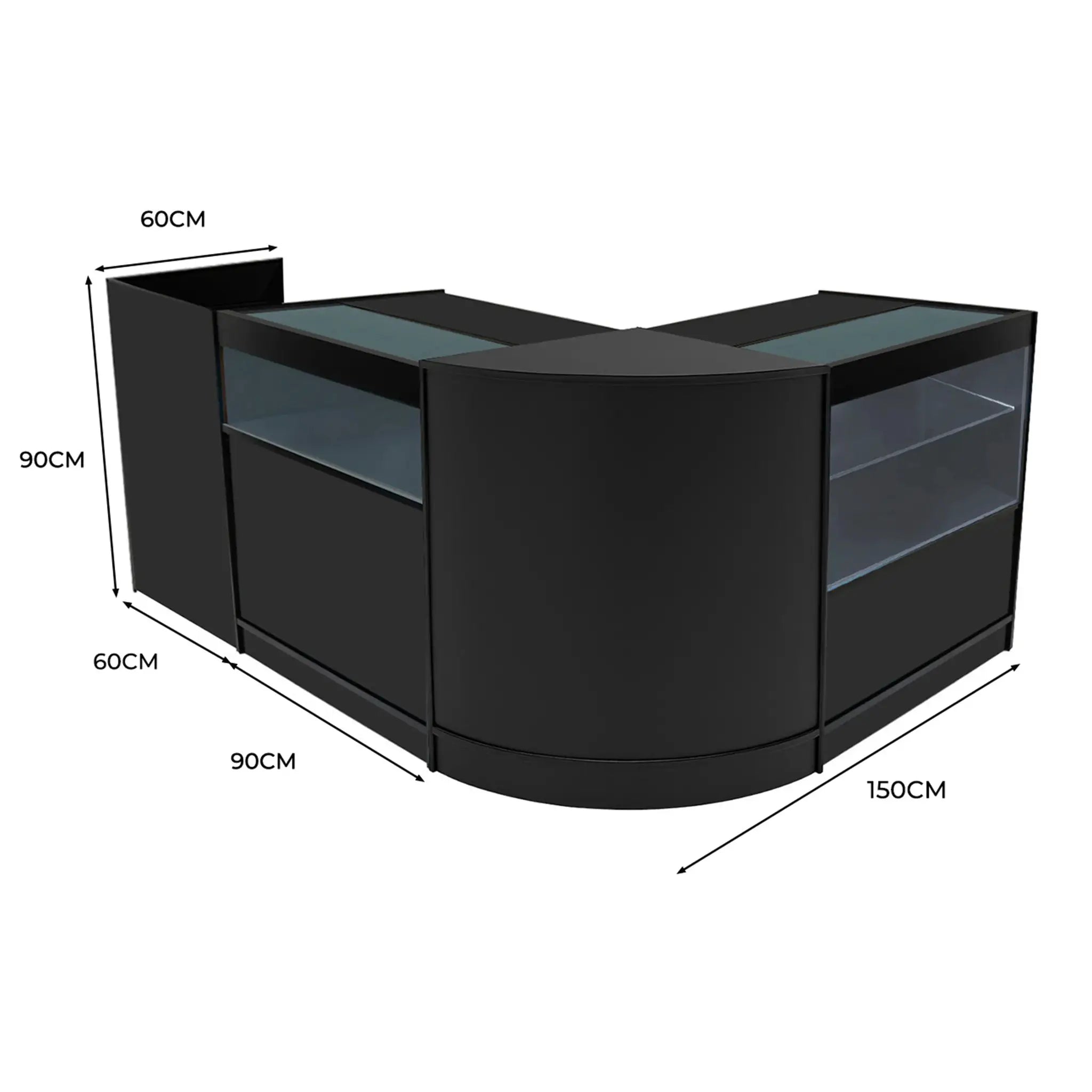 Monster Shop Gravity LED Shop Counter Set B900, C900, TB60 & CM60 - Black -