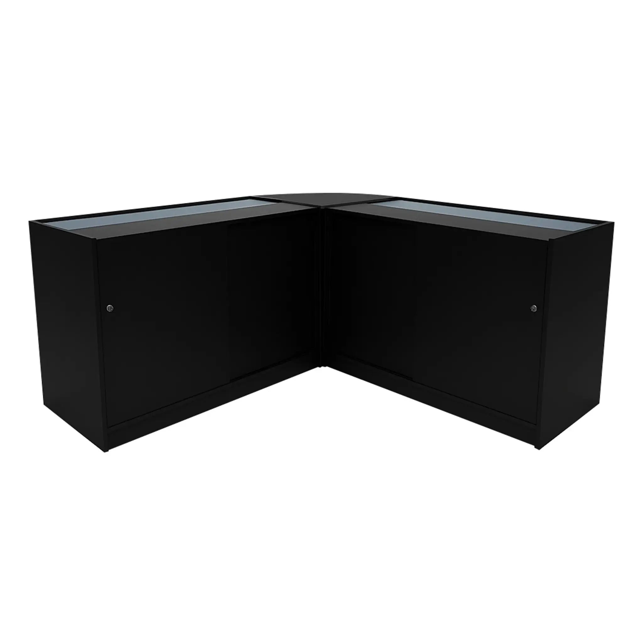 Monster Shop Iris LED Shop Counter Set CM60 & 2 x B1200 - Black -