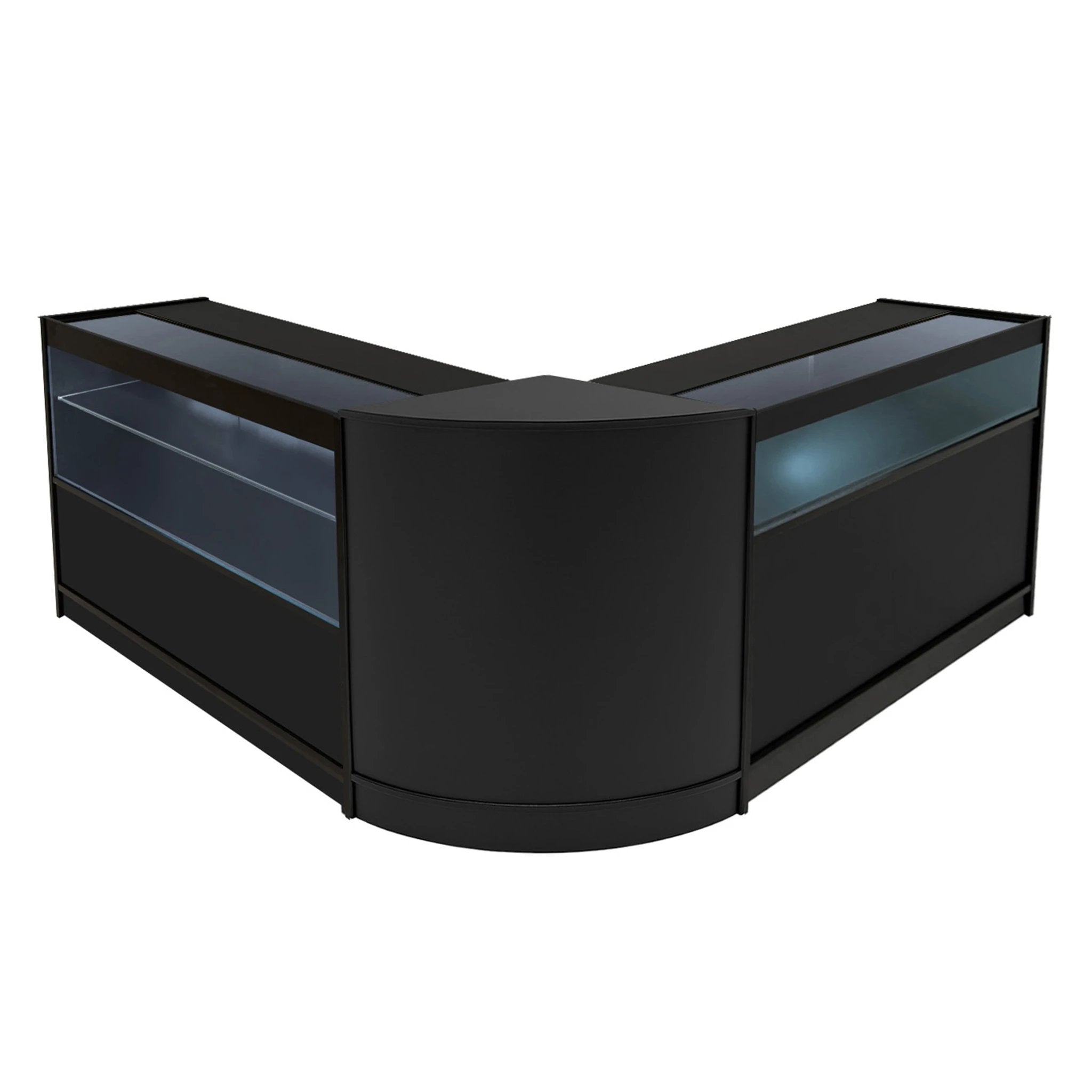 Adonis LED Shop Counter Set B1200, C1200 & CM60 - Black by Monster Shop
