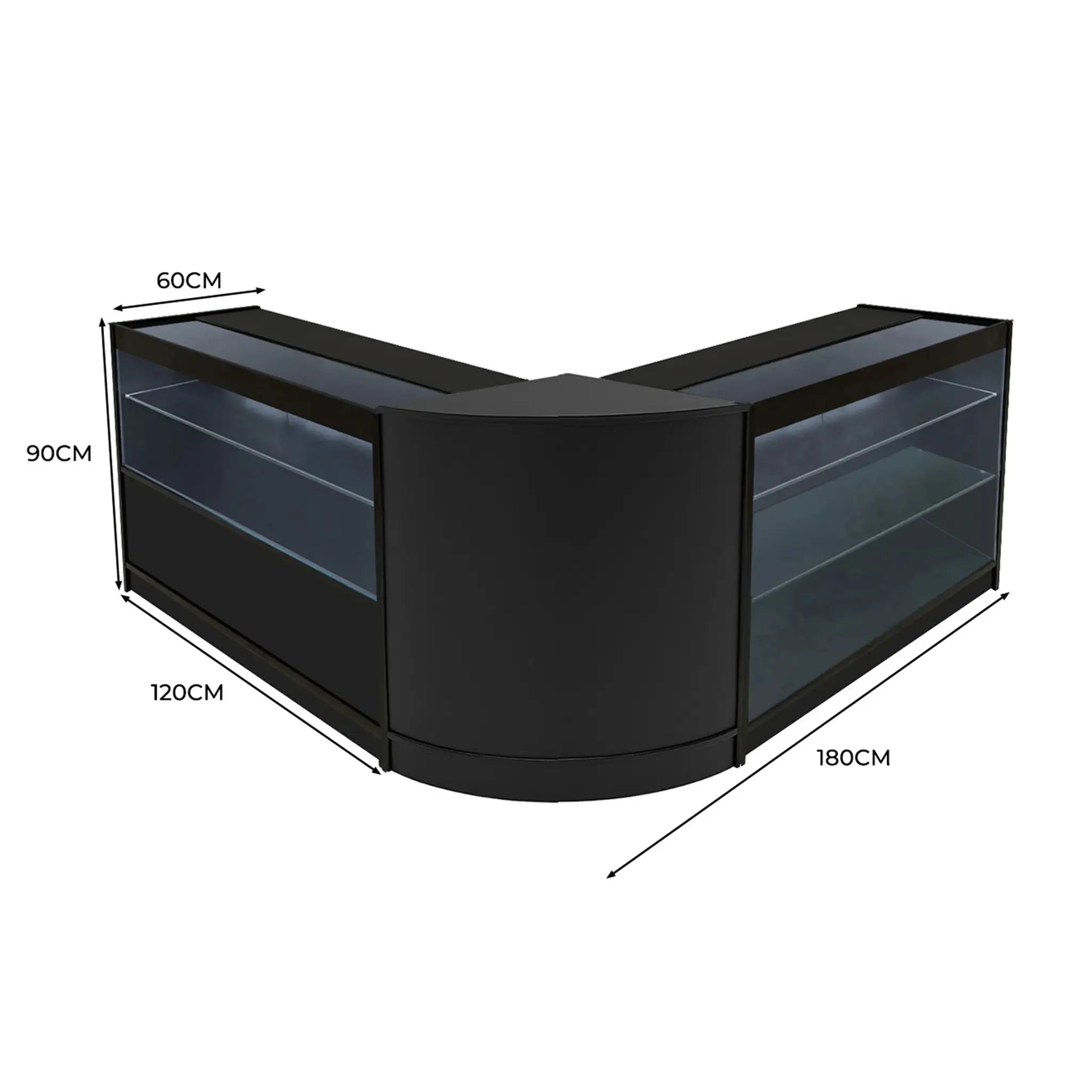 Monster Shop Hera LED Shop Counter Set K1200, C1200 & CM60 - Black -
